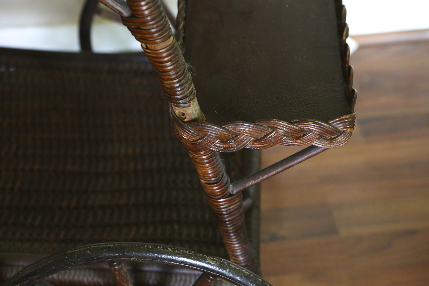 Vintage Wicker Bar Cart