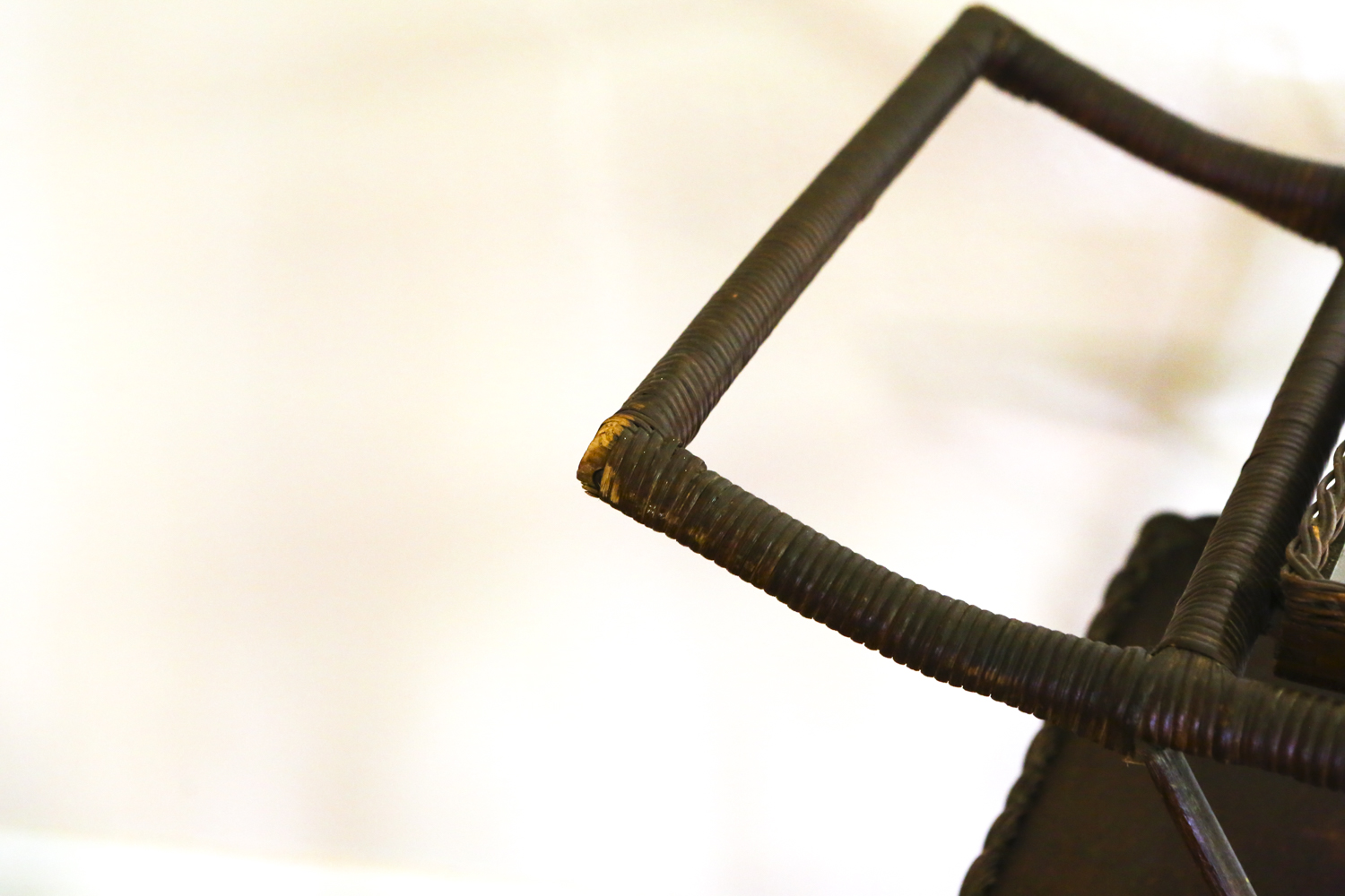 Vintage Wicker Bar Cart