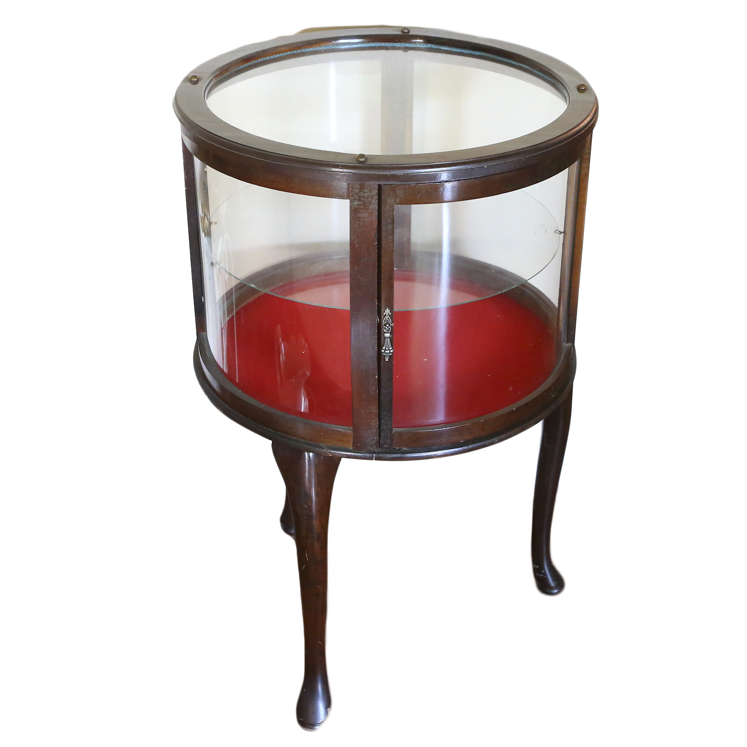 Queen Anne Style Curio Drum Table