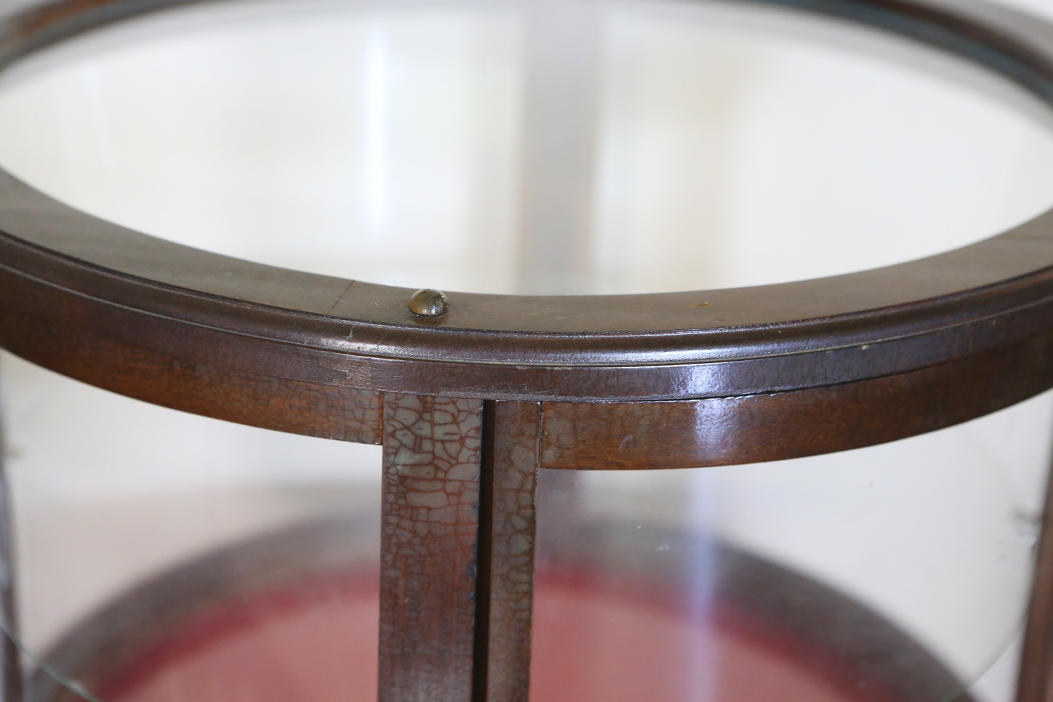 Queen Anne Style Curio Drum Table