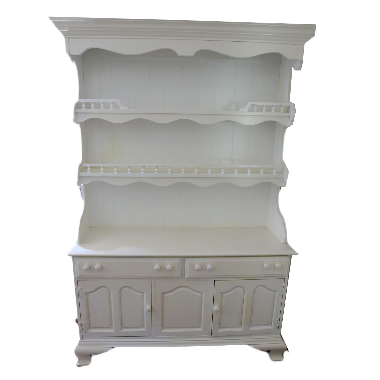 Vintage Country French-Style Kitchen Hutch