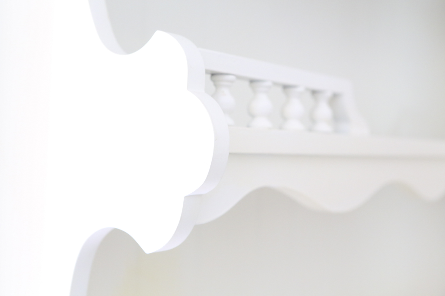 Vintage Country French-Style Kitchen Hutch