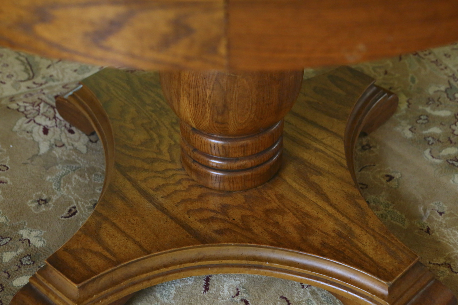 Oak Pedestal Dining Table