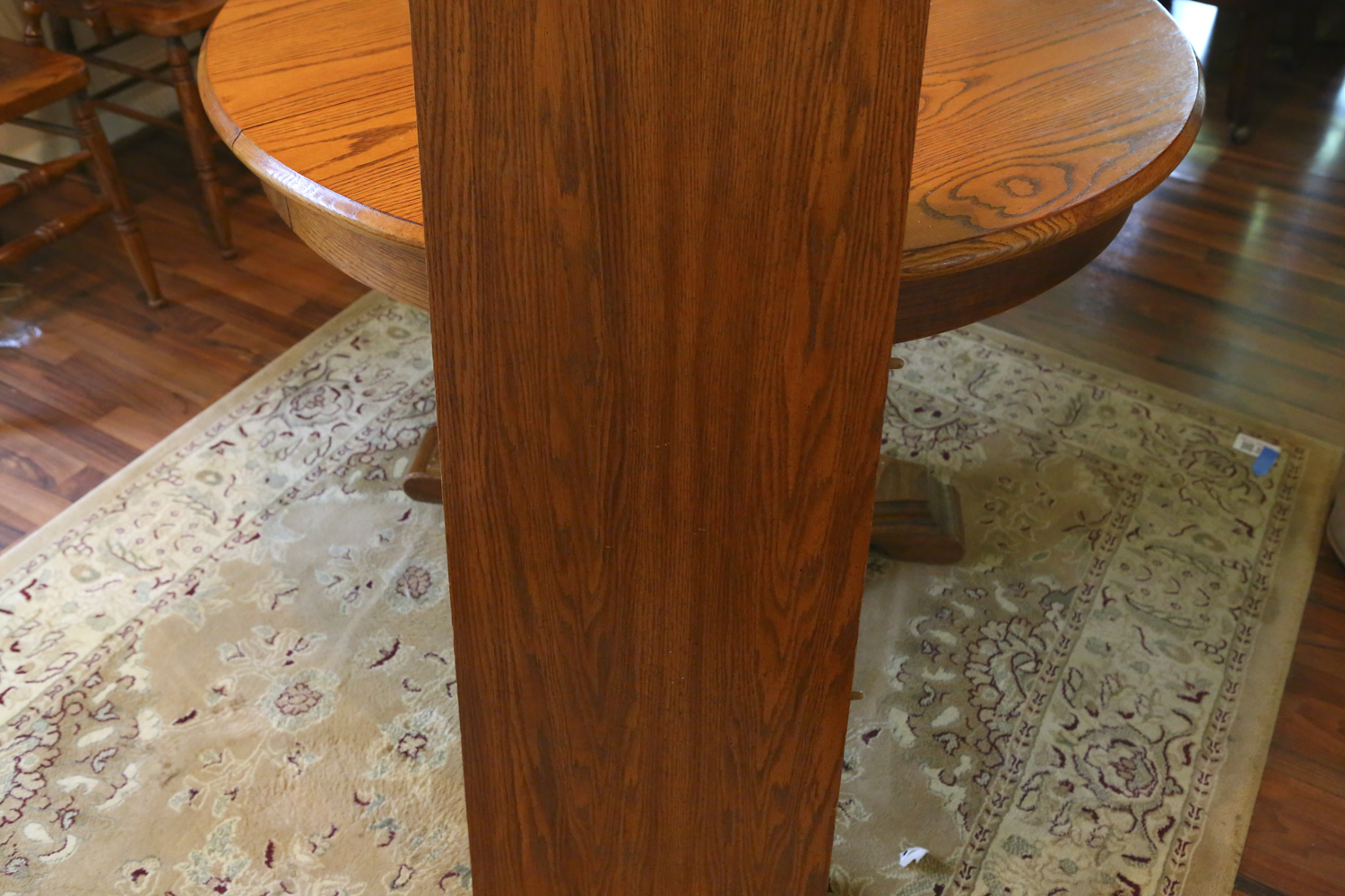 Oak Pedestal Dining Table