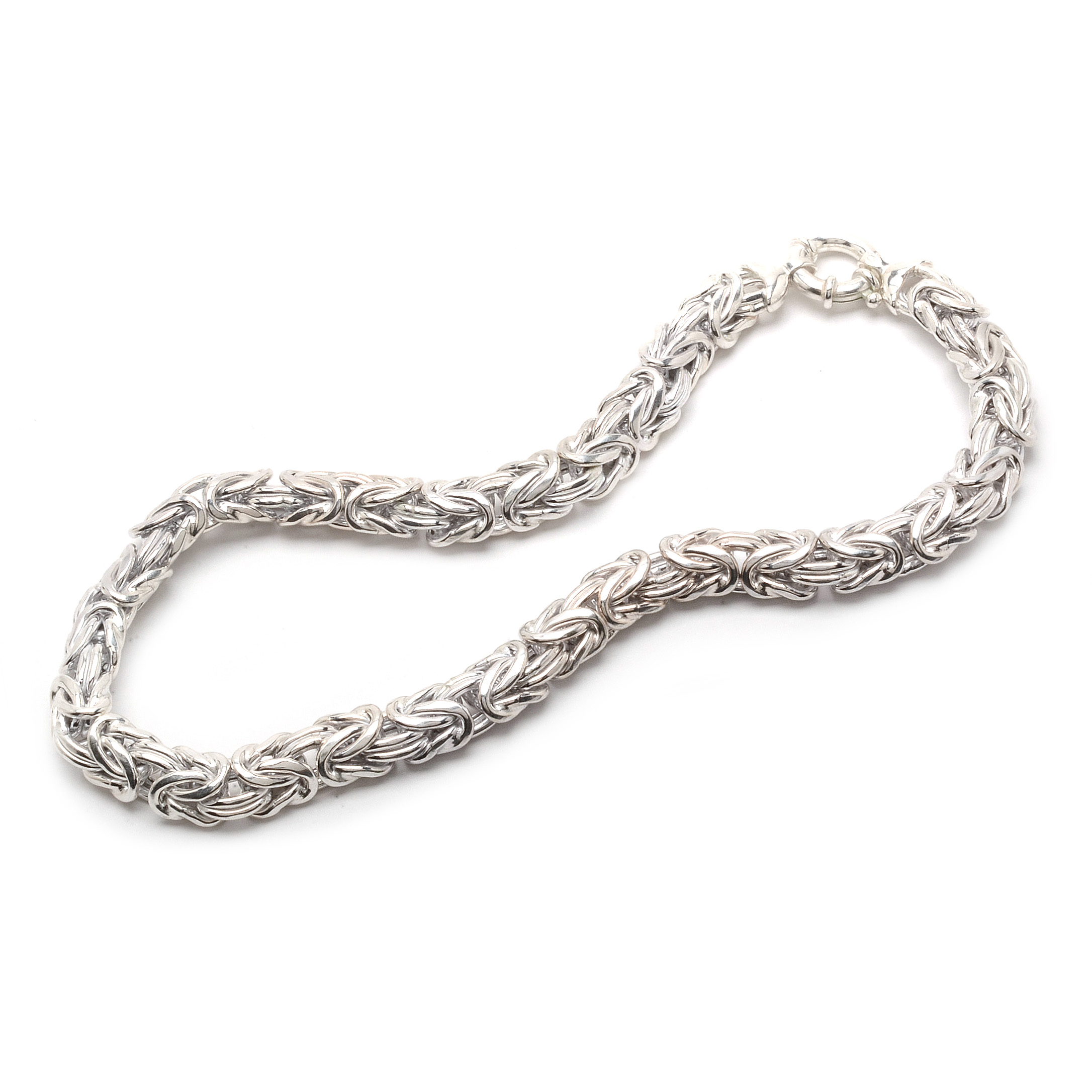 Sterling Silver Byzantine Necklace