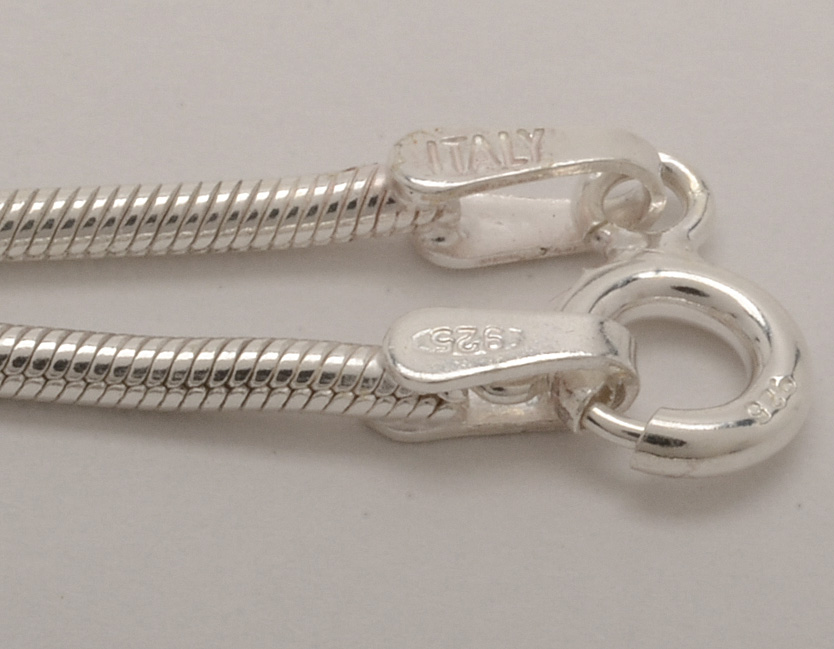 Four Sterling Silver Snake Chains