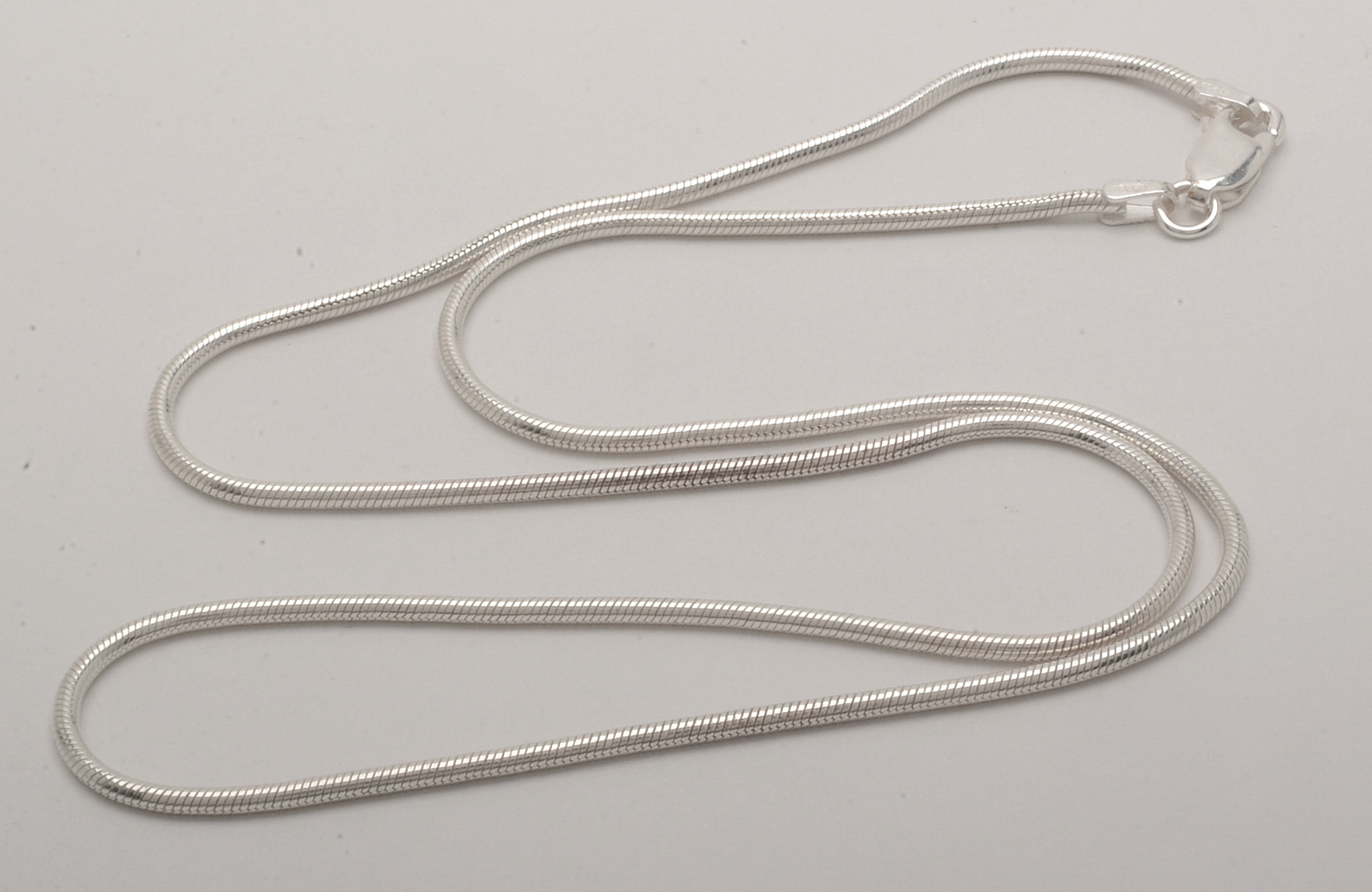 Four Sterling Silver Snake Chains