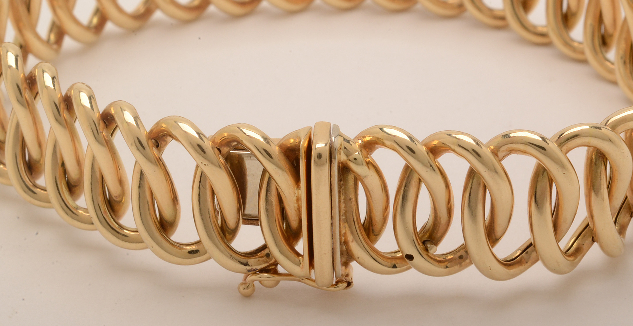 Aurafin 14K Gold Link Bracelet