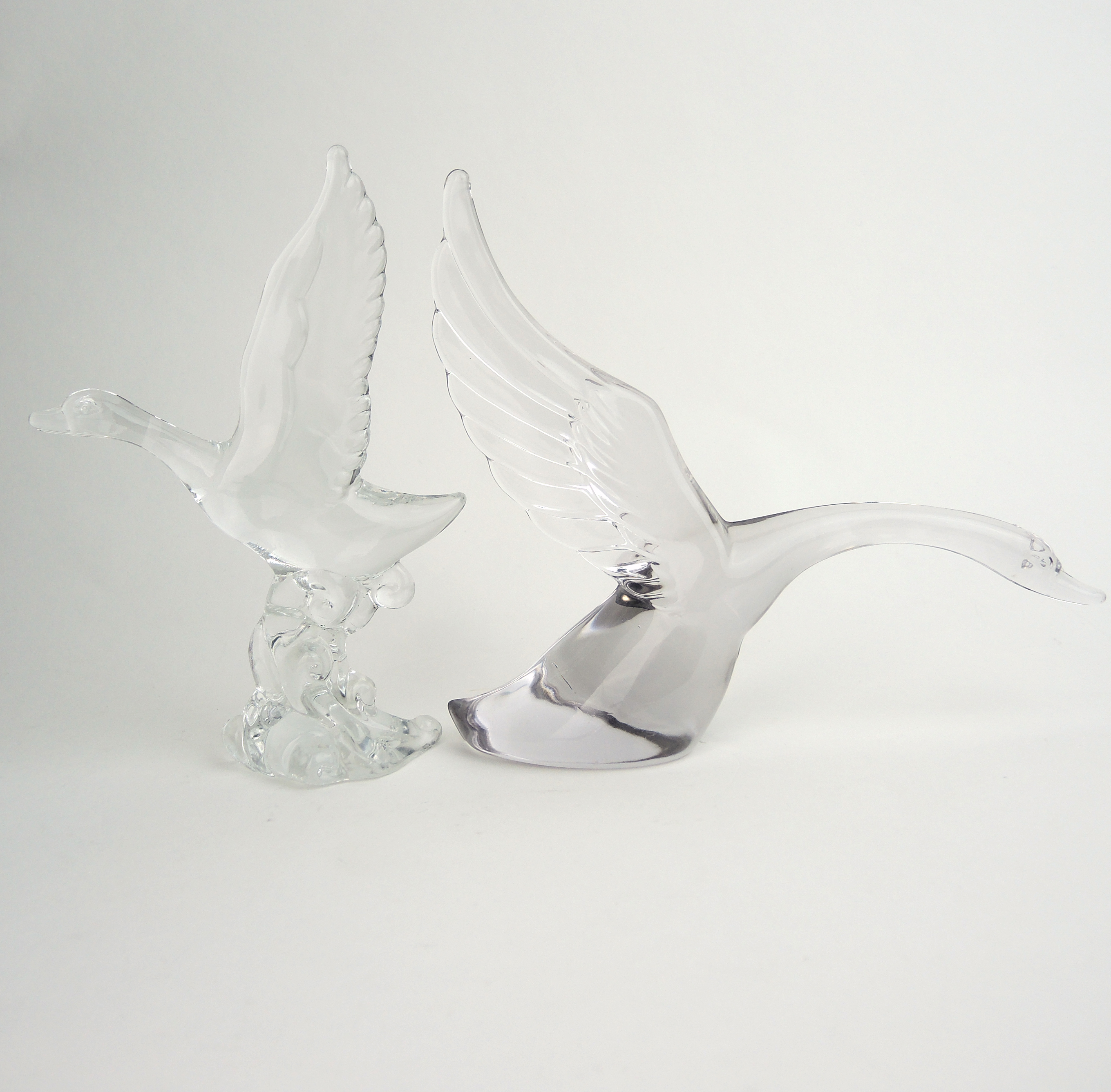 Heisey Art Glass Bird Figurines