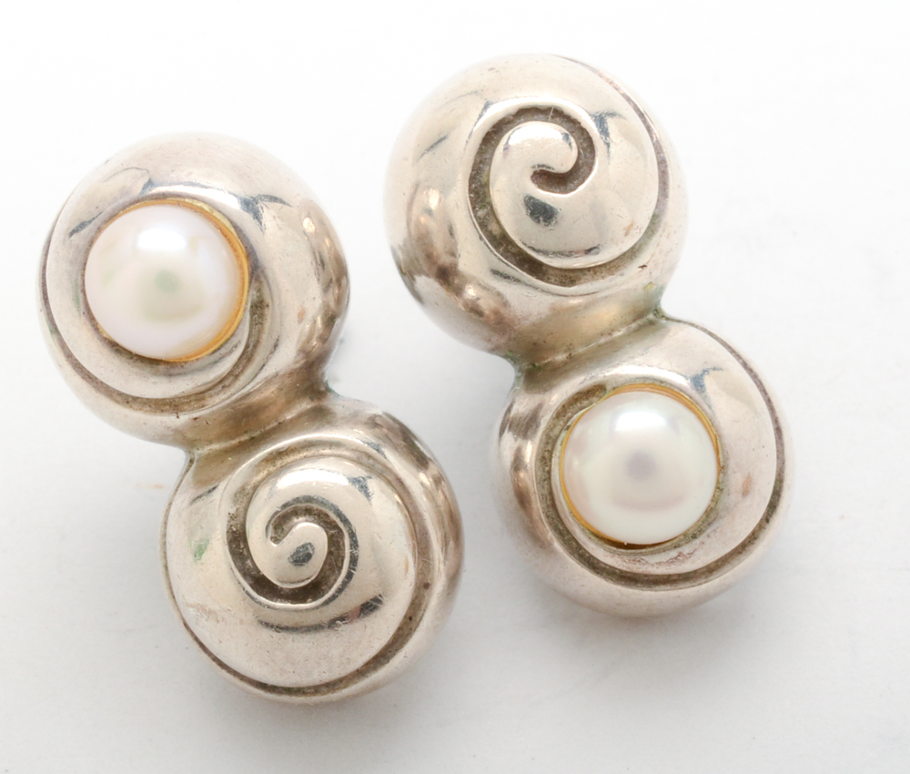 Signed Elizabeth Errico Earrings