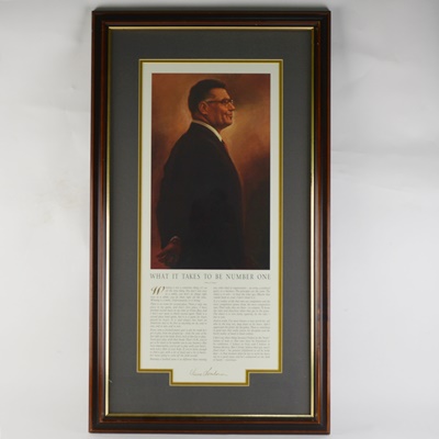 Motivational Print "Vince Lombardi: What It Takes To Be Number One"