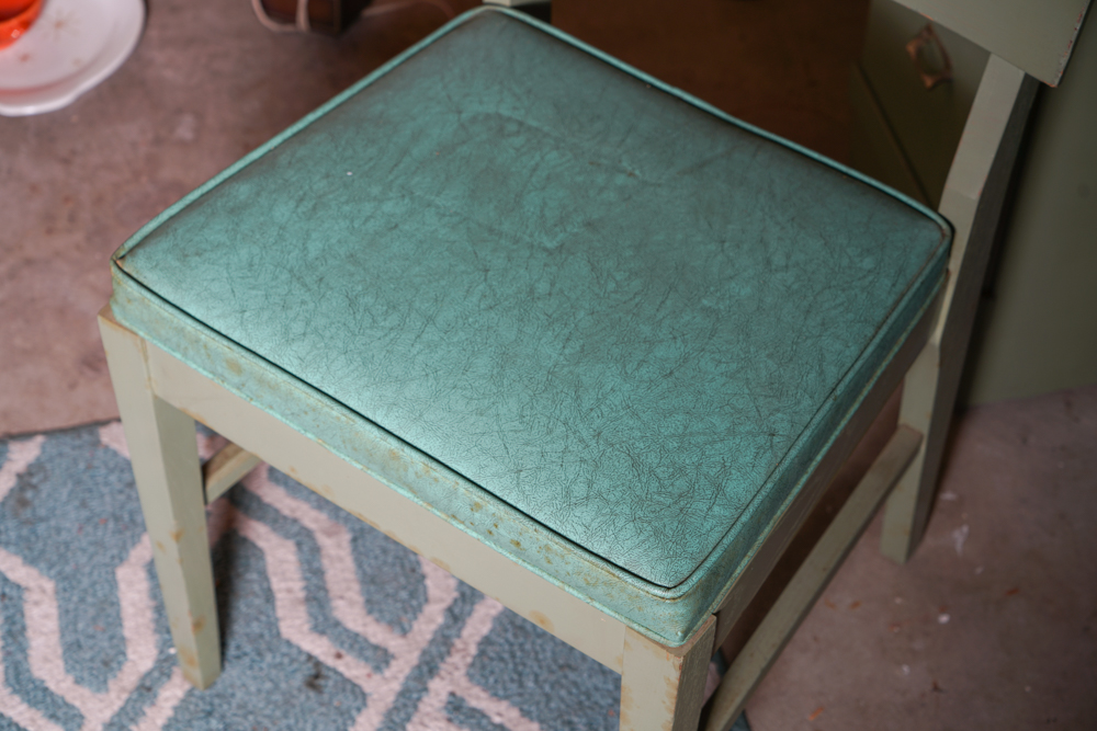 Mid Century Modern "Distinctive Furniture" Green Desk & Chair by Stanley