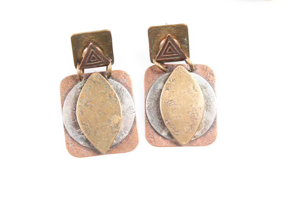 Vintage Earrings with Seiko Quartz Watch