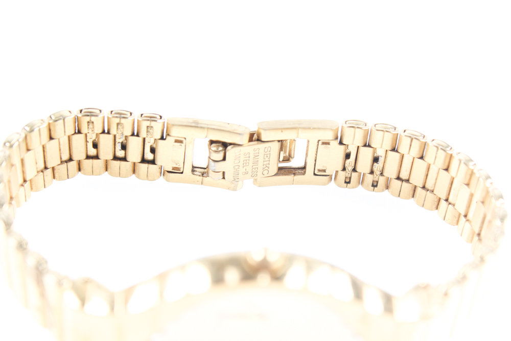 Vintage Earrings with Seiko Quartz Watch