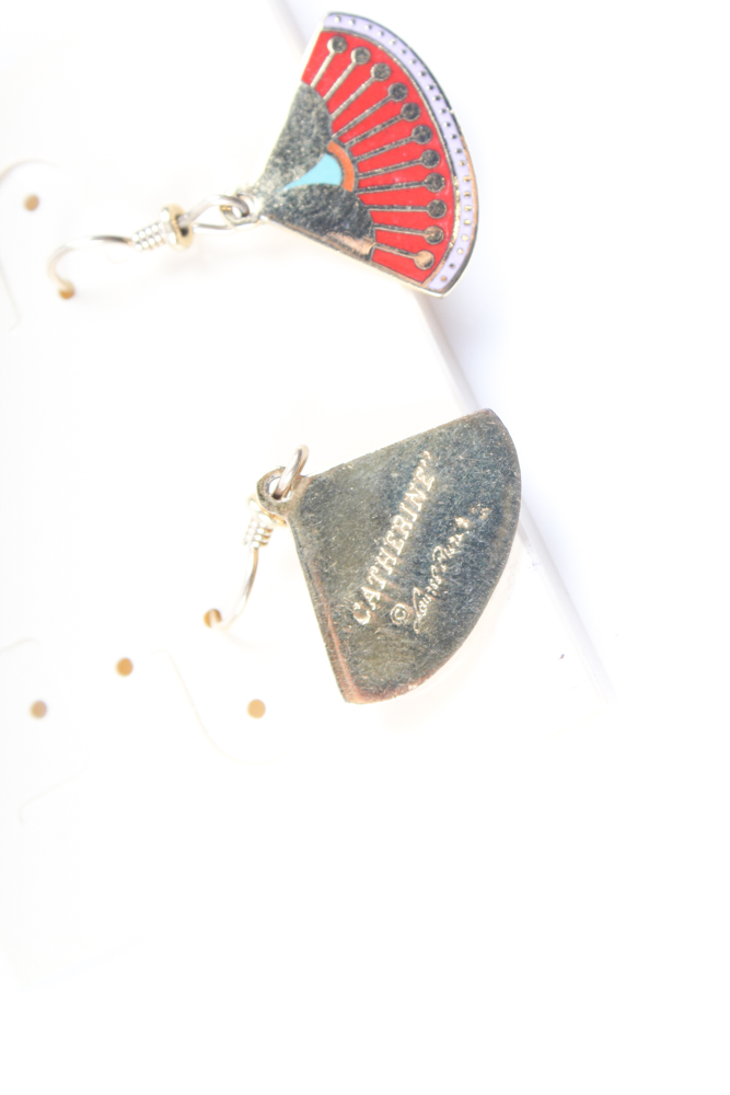 Vintage Earrings with Seiko Quartz Watch