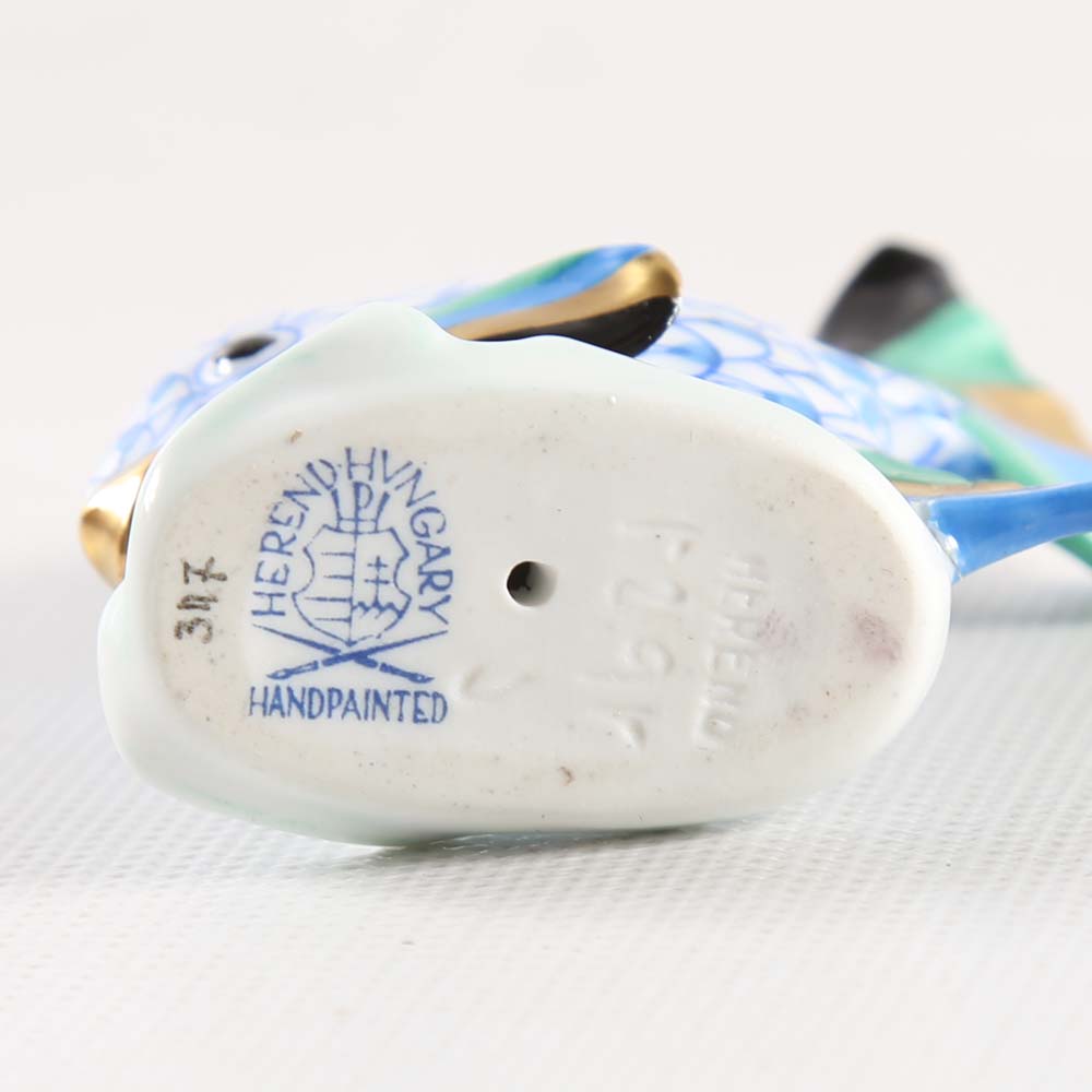 Herend Hand Painted Porcelain Fish
