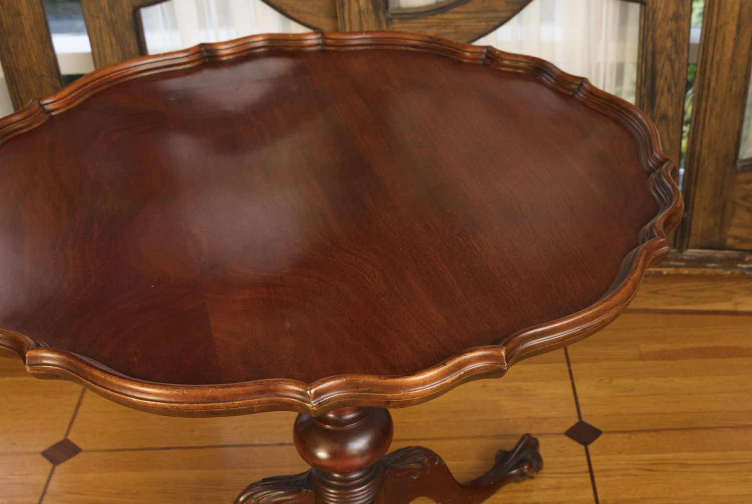 Vintage Pie Crust Side Table