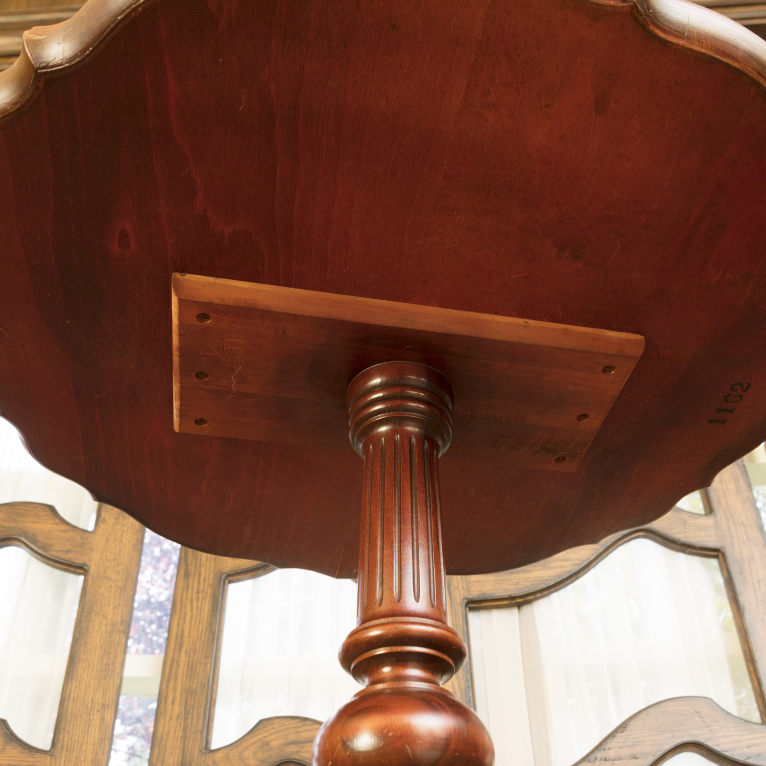 Vintage Pie Crust Side Table