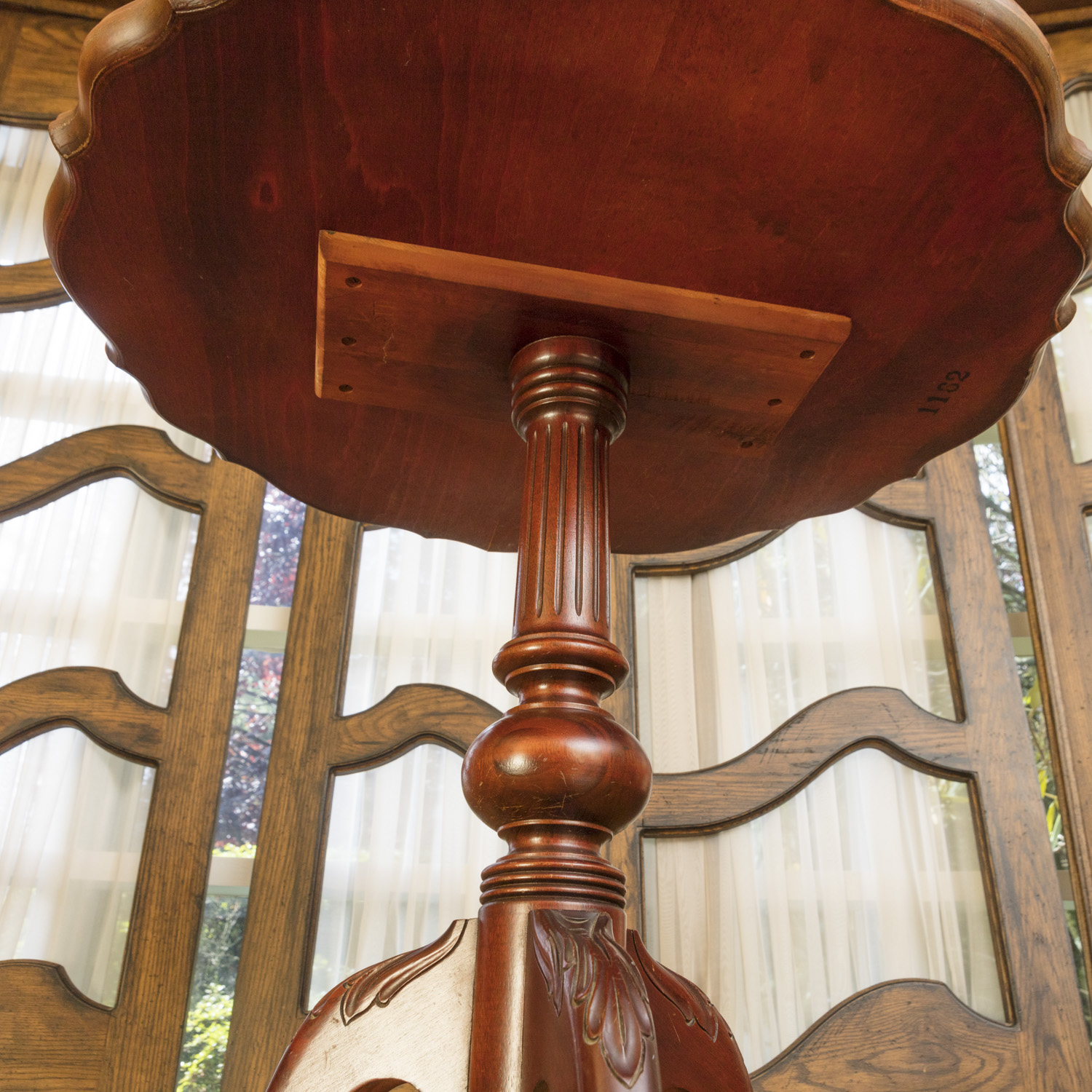 Vintage Pie Crust Side Table