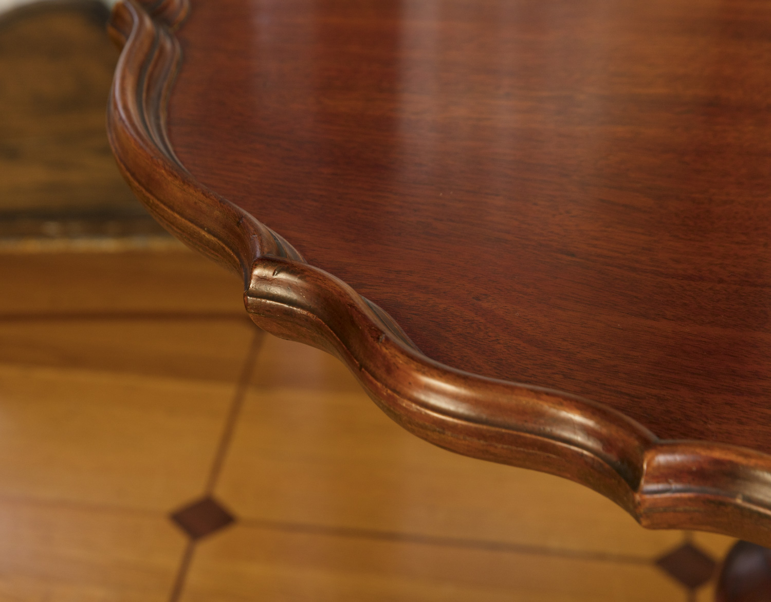 Vintage Pie Crust Side Table