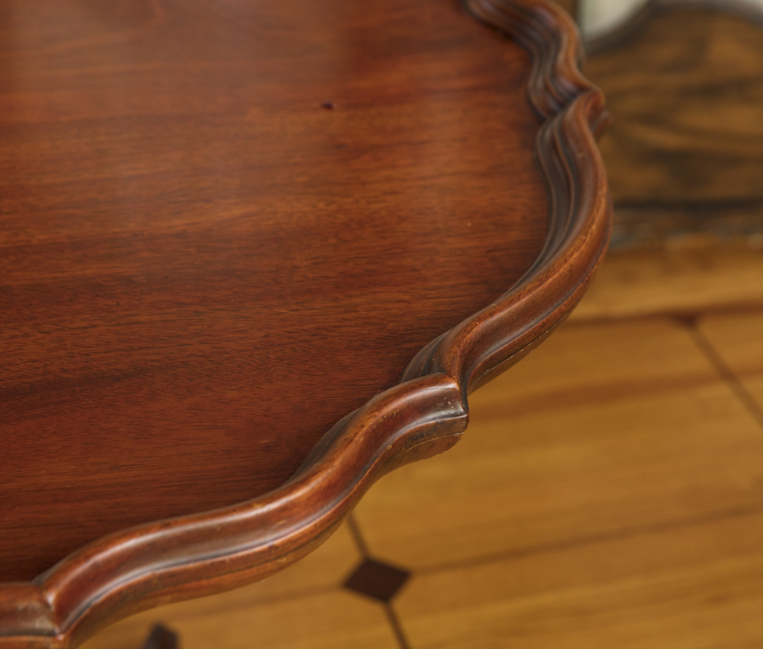 Vintage Pie Crust Side Table