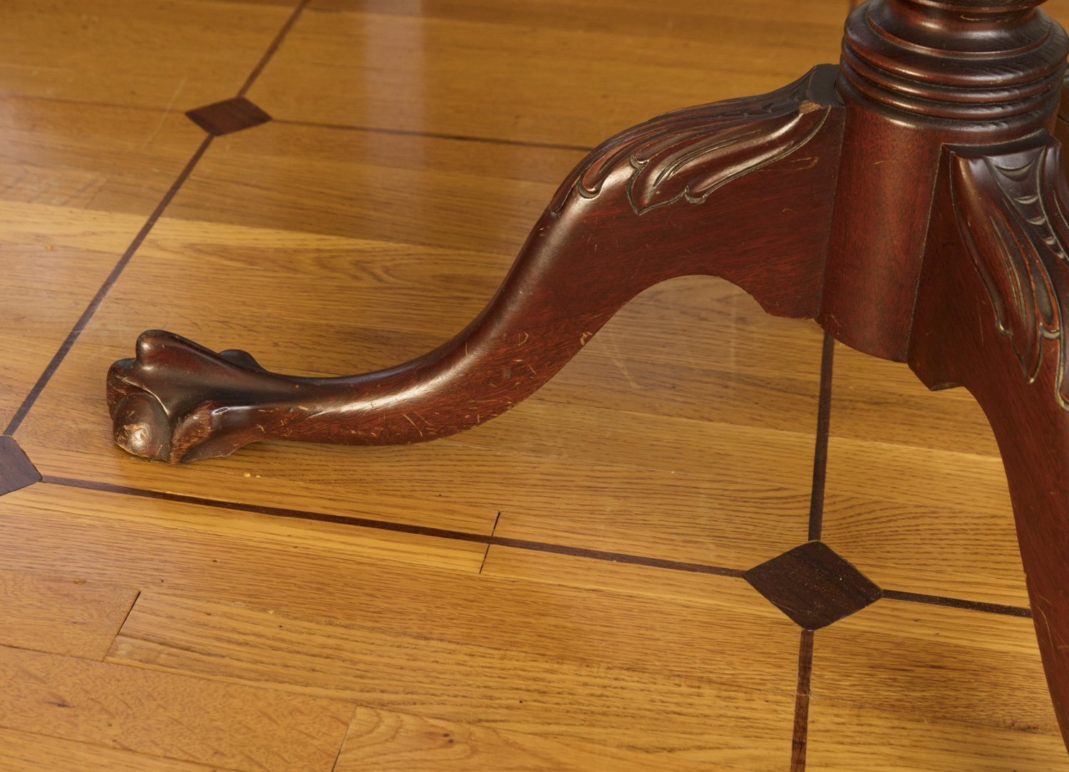 Vintage Pie Crust Side Table