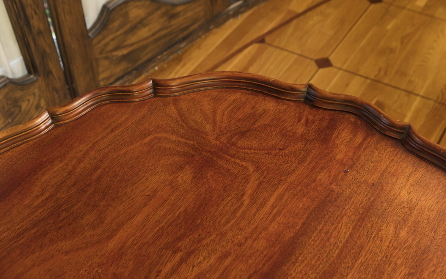 Vintage Pie Crust Side Table