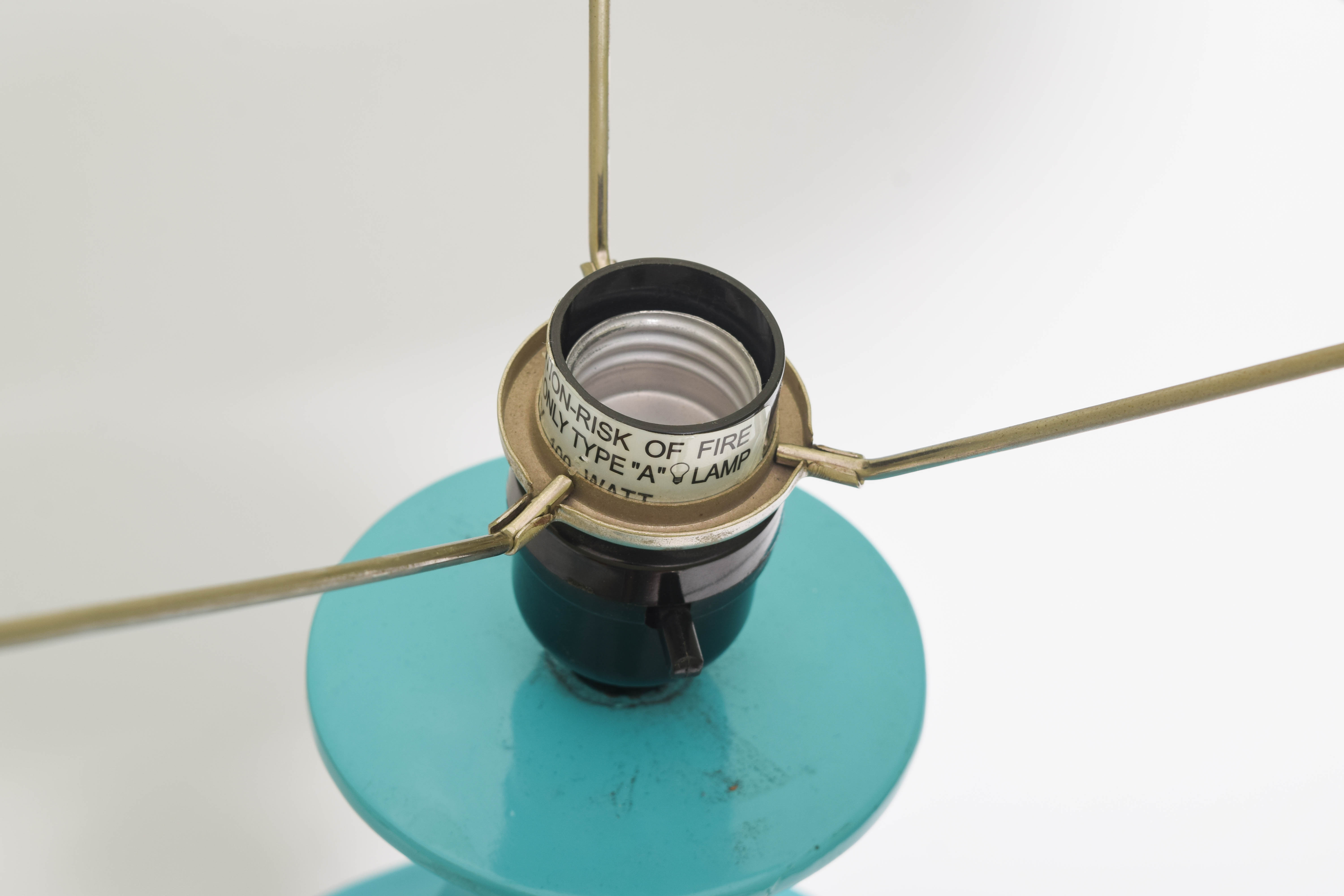 Pair of Robins Egg Blue Lacquered Table Lamps after Jonathan Adler