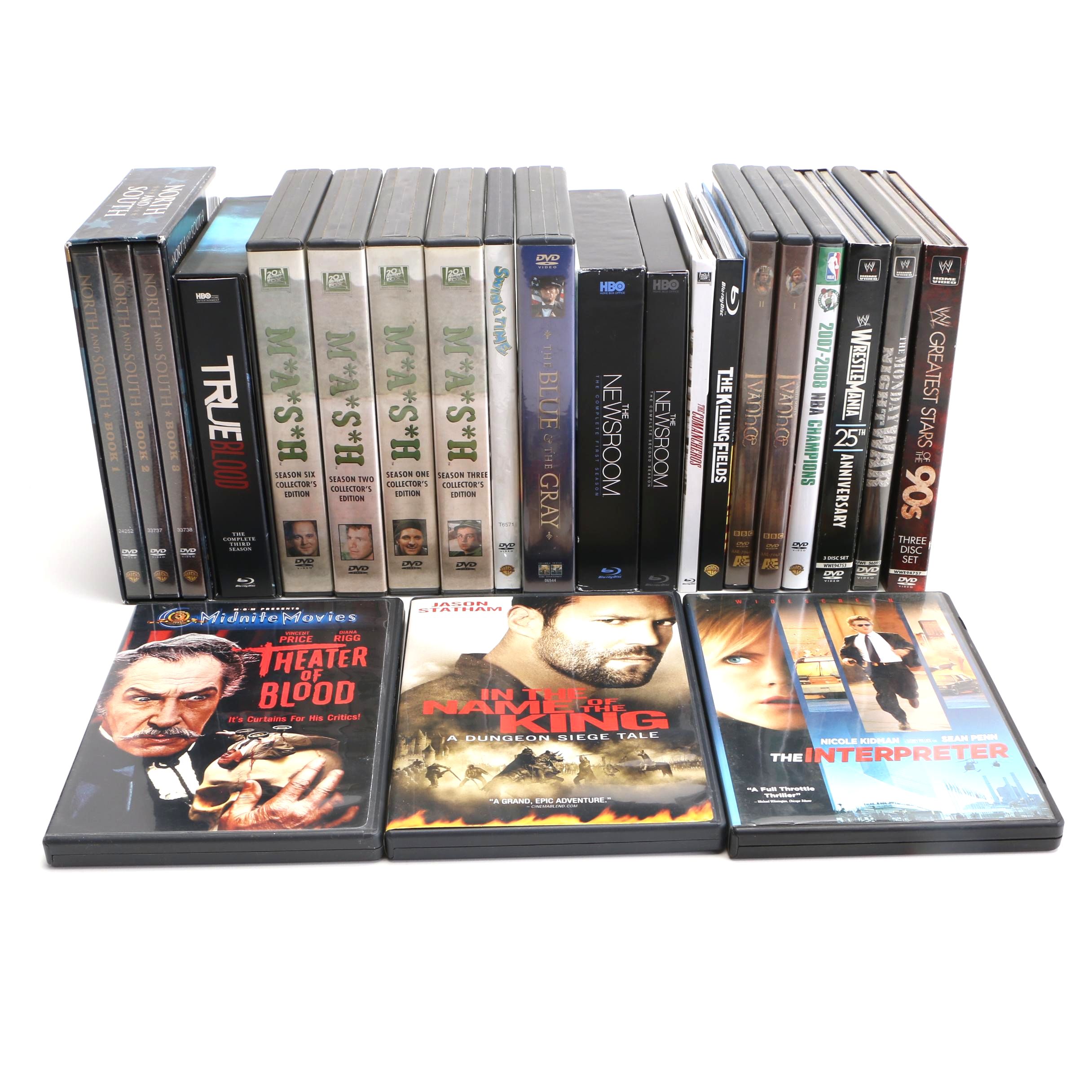 "True Blood," "MASH," WWE and Other Action DVDs and Blu-Ray Discs