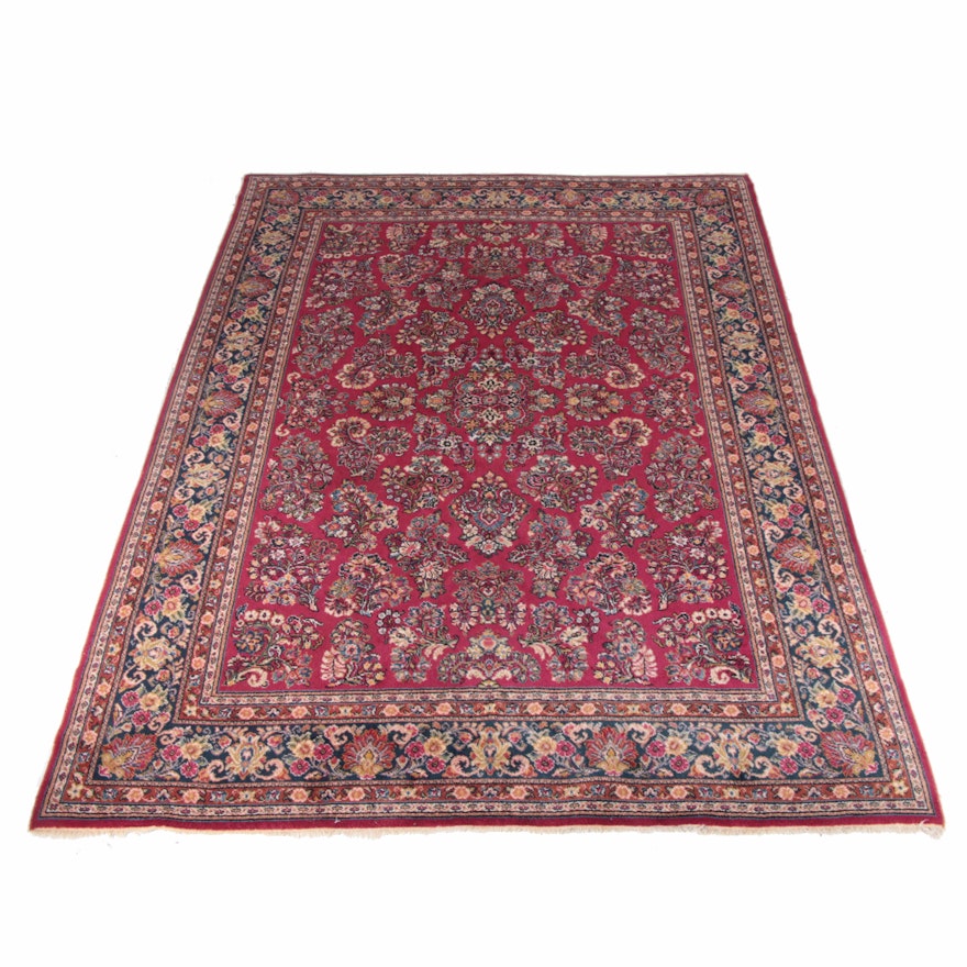 Large Hand-Knotted Indo-Sarouk Area Rug