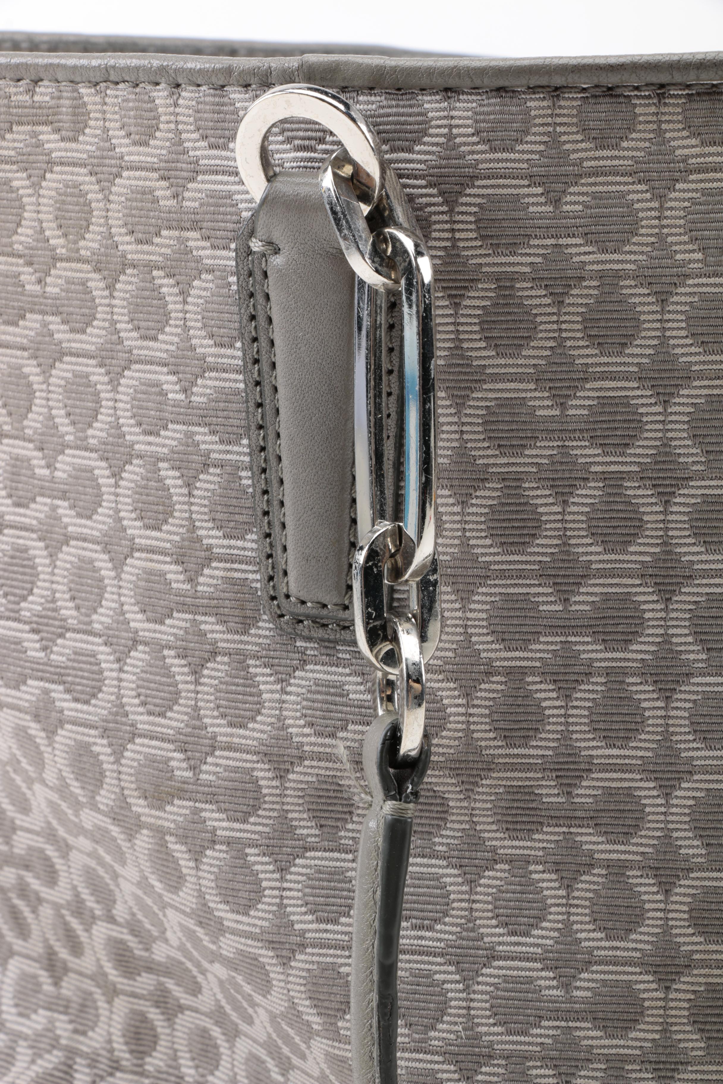 Coach Grey Signature Tote Handbag