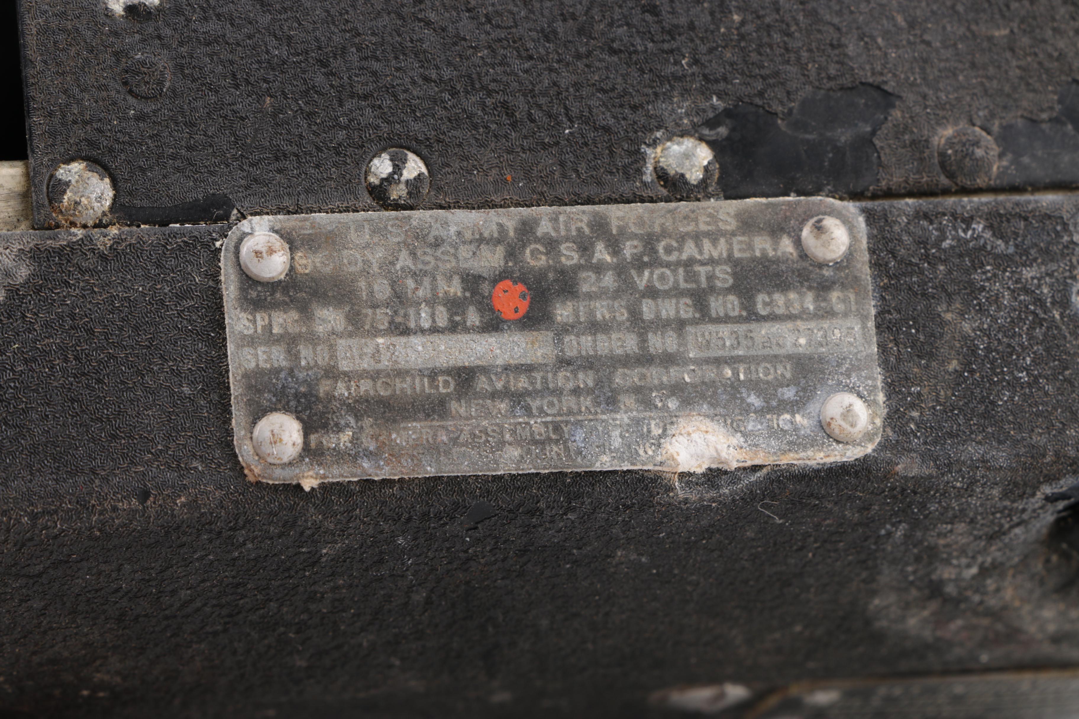 World War II Era U.S. Army Air Force GSAP Camera