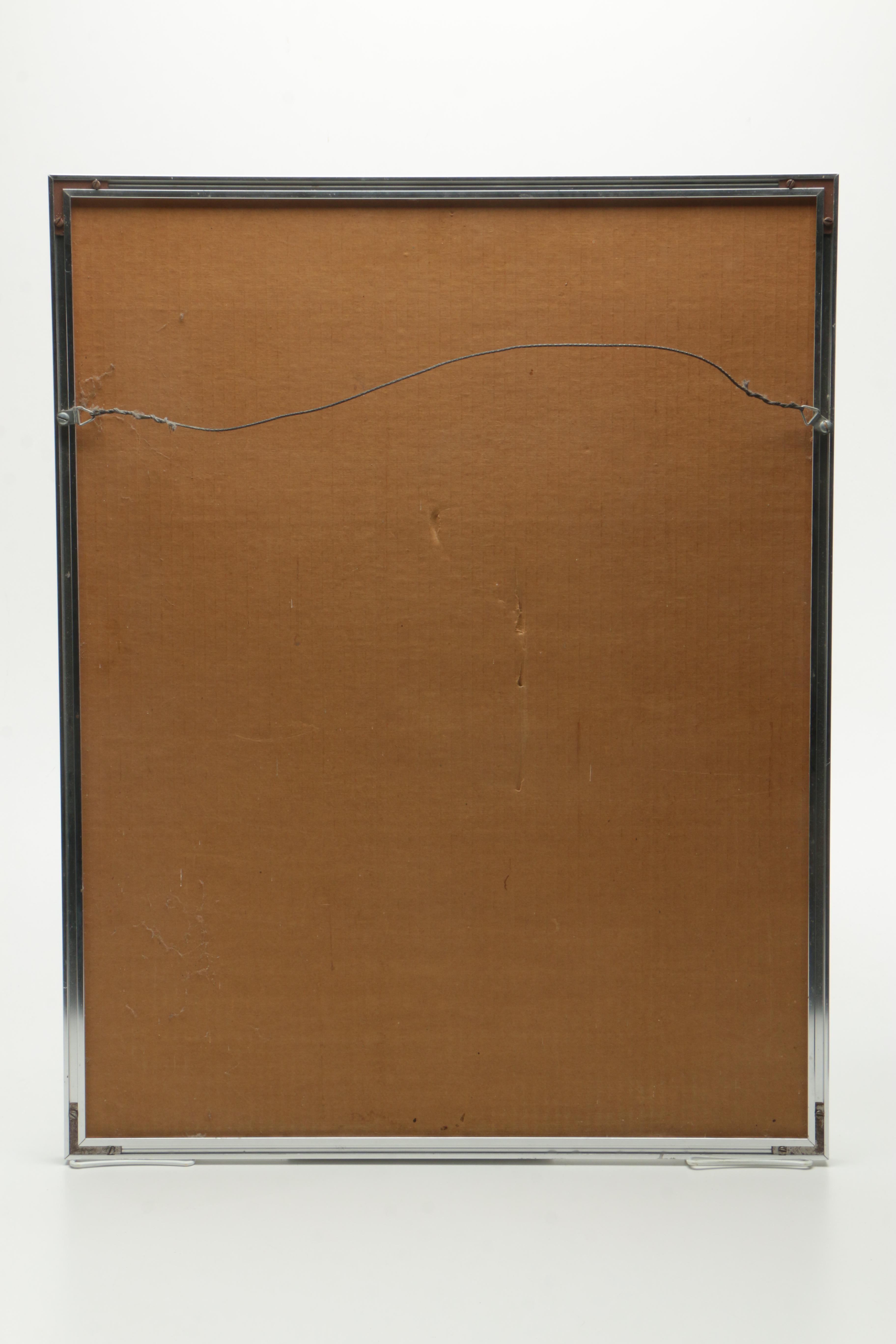 Offset Lithograph Print After Marc Chagall's Watercolor "I And My Village"