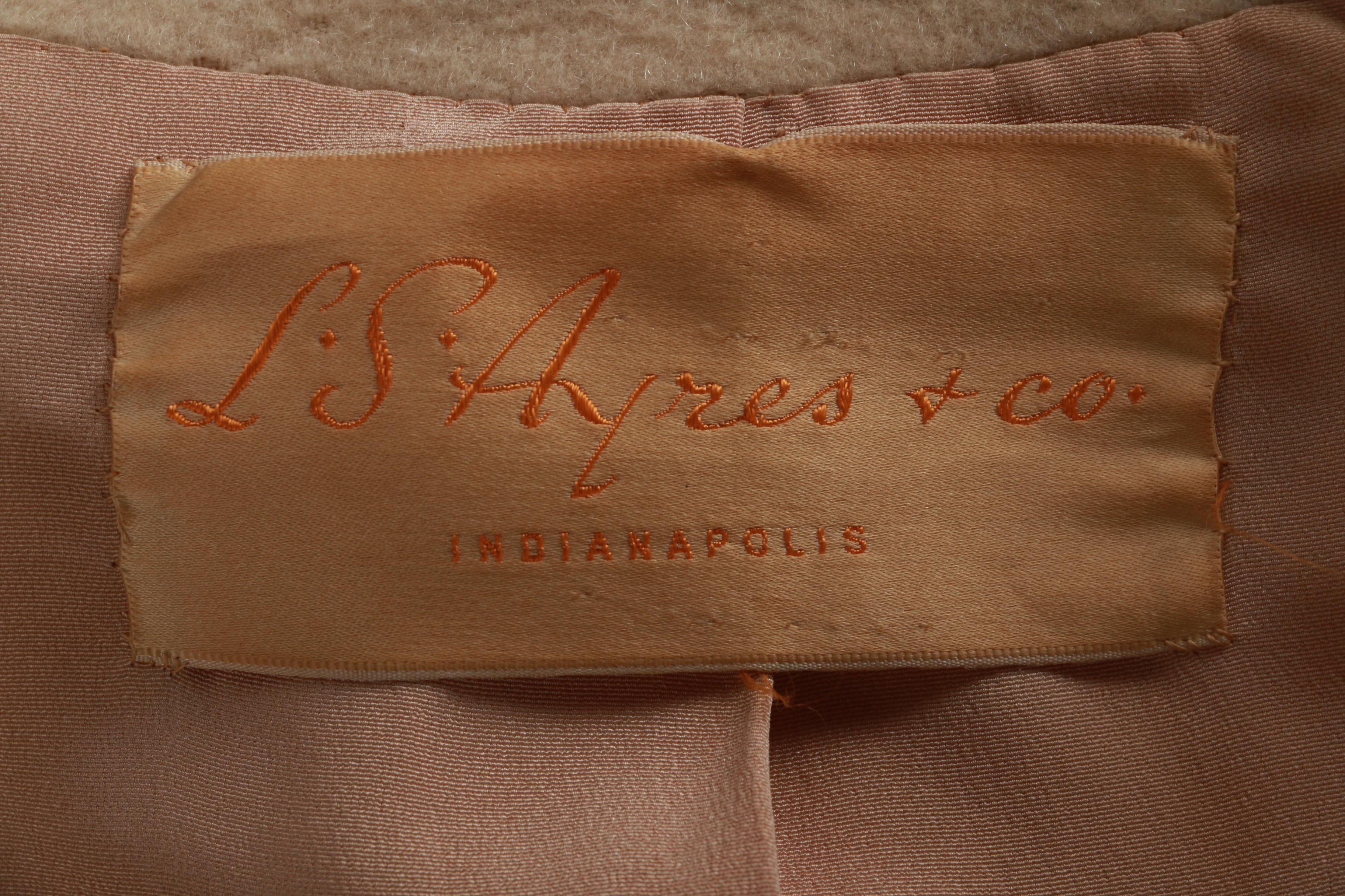 Women's Circa 1950s Vintage L.S. Ayres Car Coat