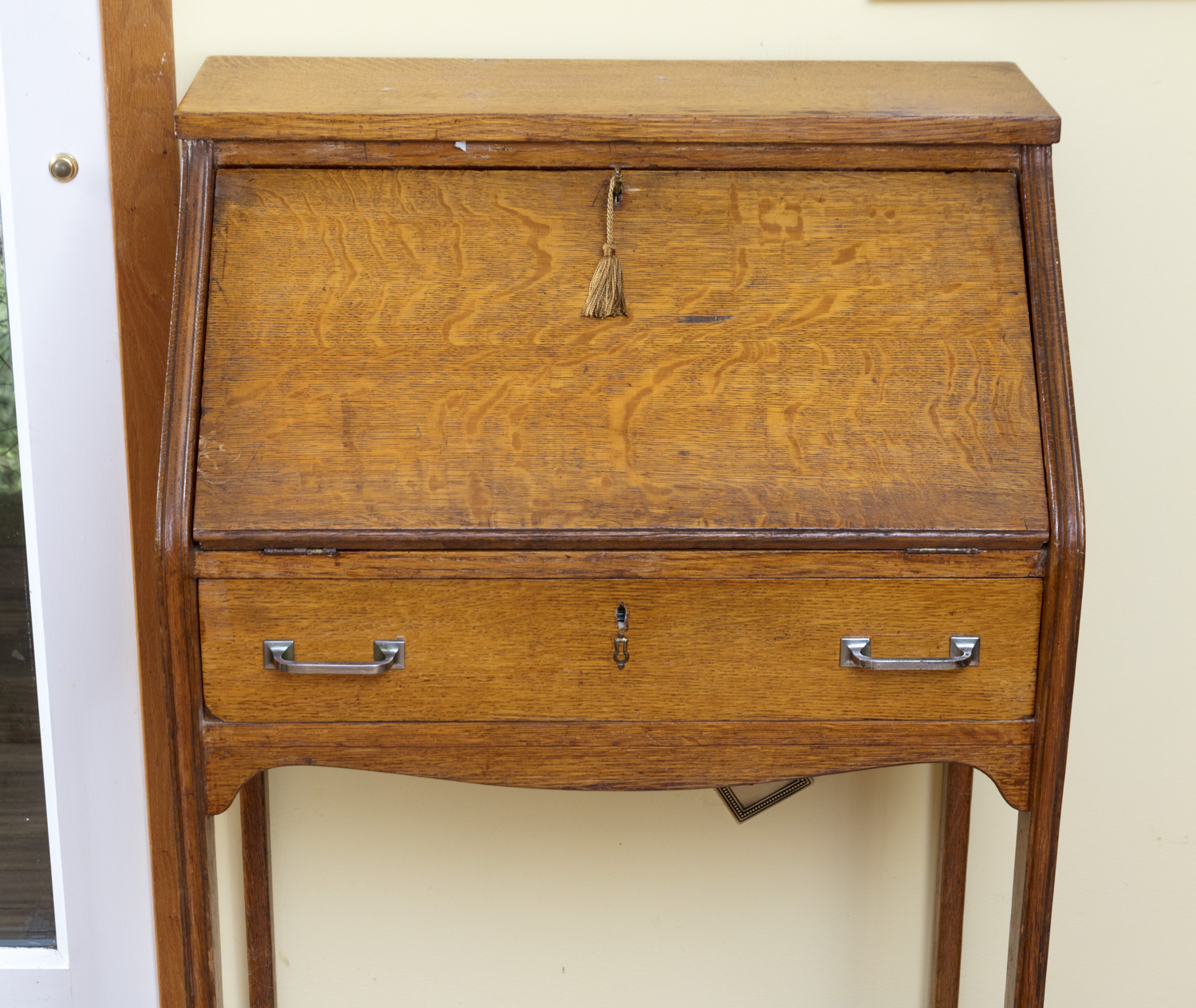 Vintage to Antique Oak Ladies Writing Desk