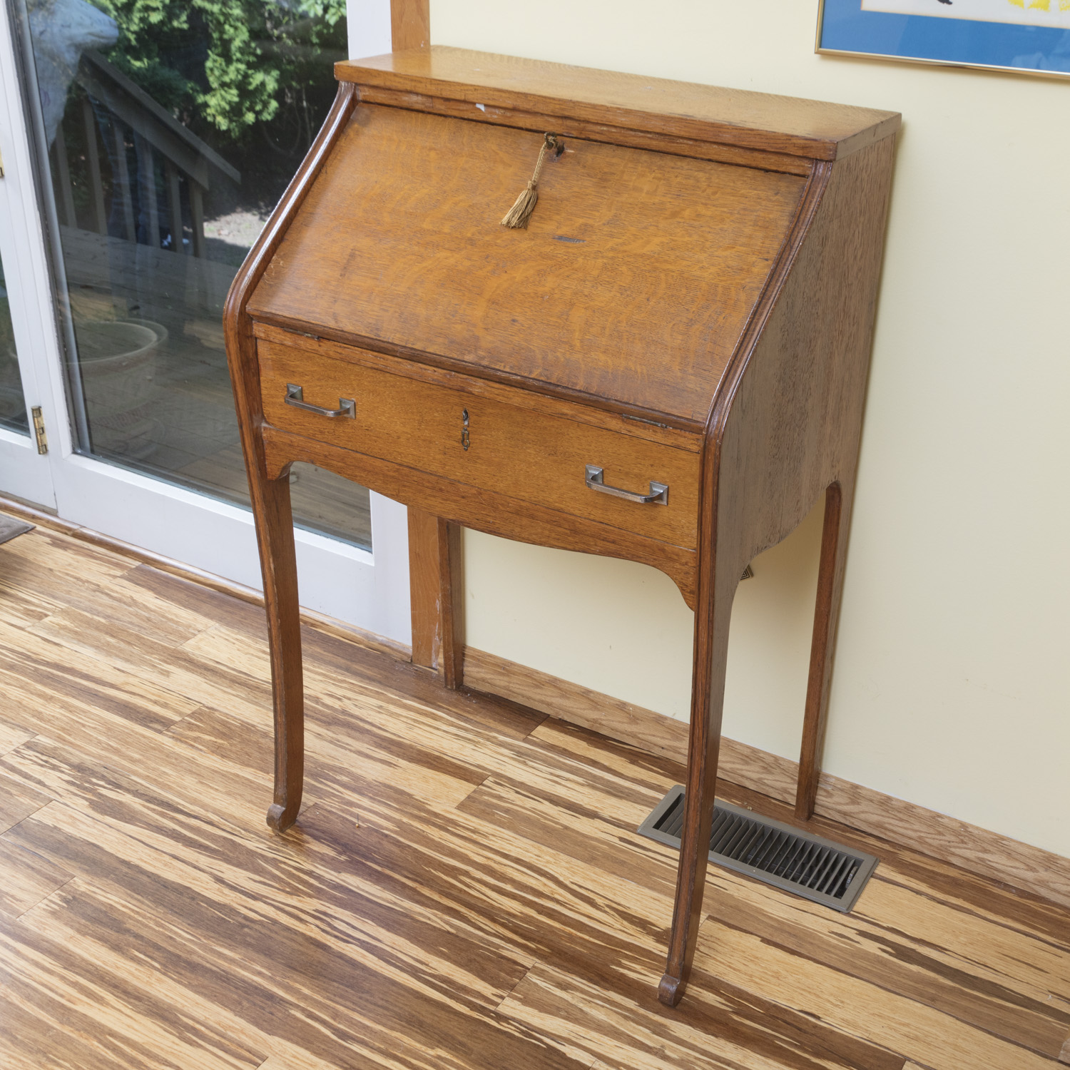 Vintage to Antique Oak Ladies Writing Desk