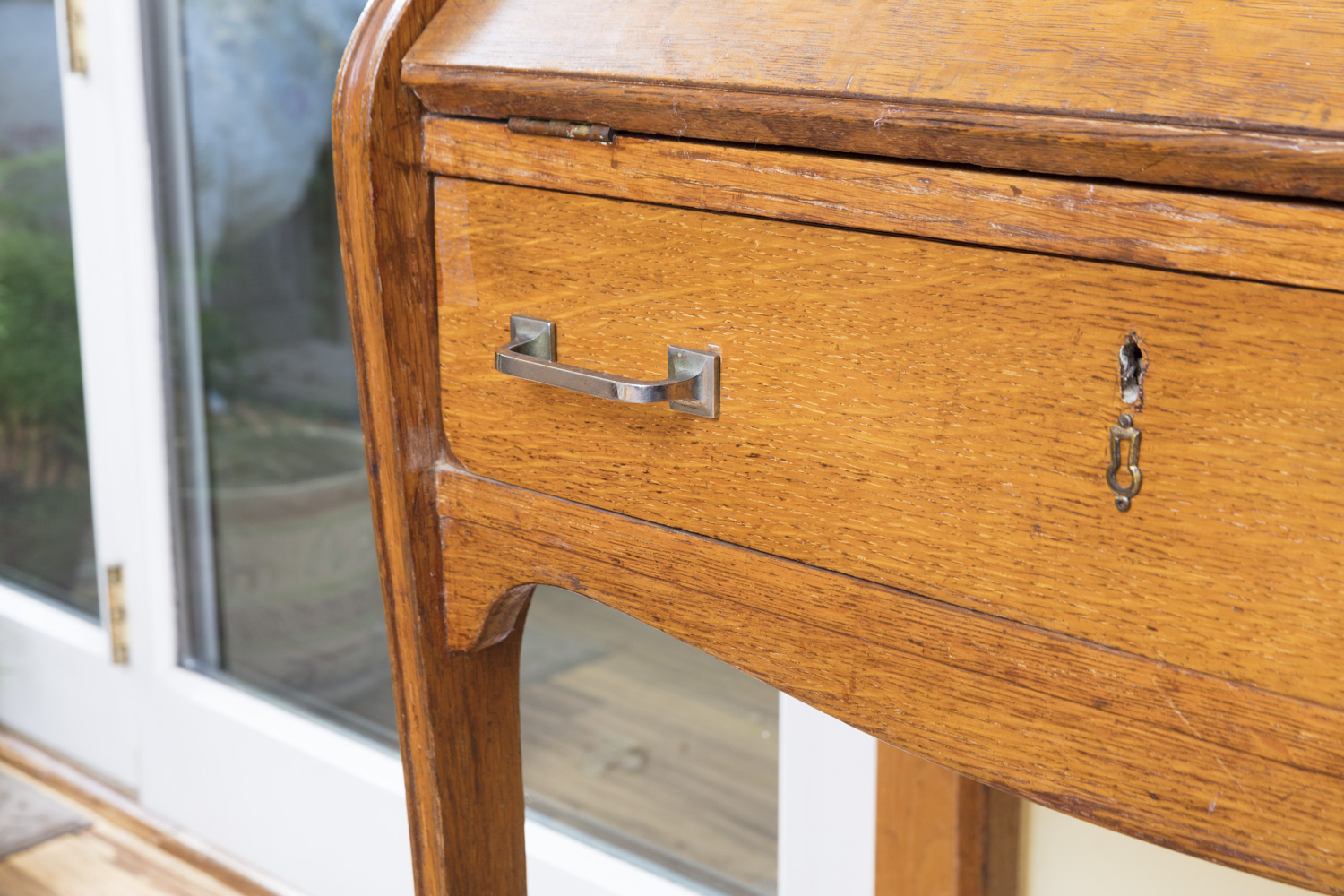 Vintage to Antique Oak Ladies Writing Desk
