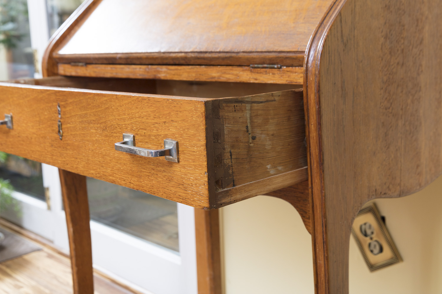 Vintage to Antique Oak Ladies Writing Desk