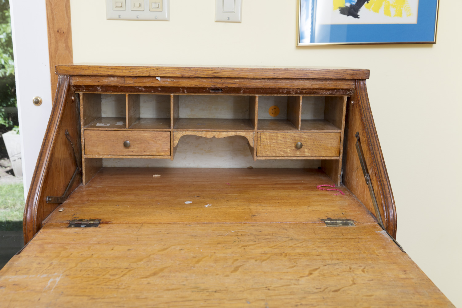 Vintage to Antique Oak Ladies Writing Desk