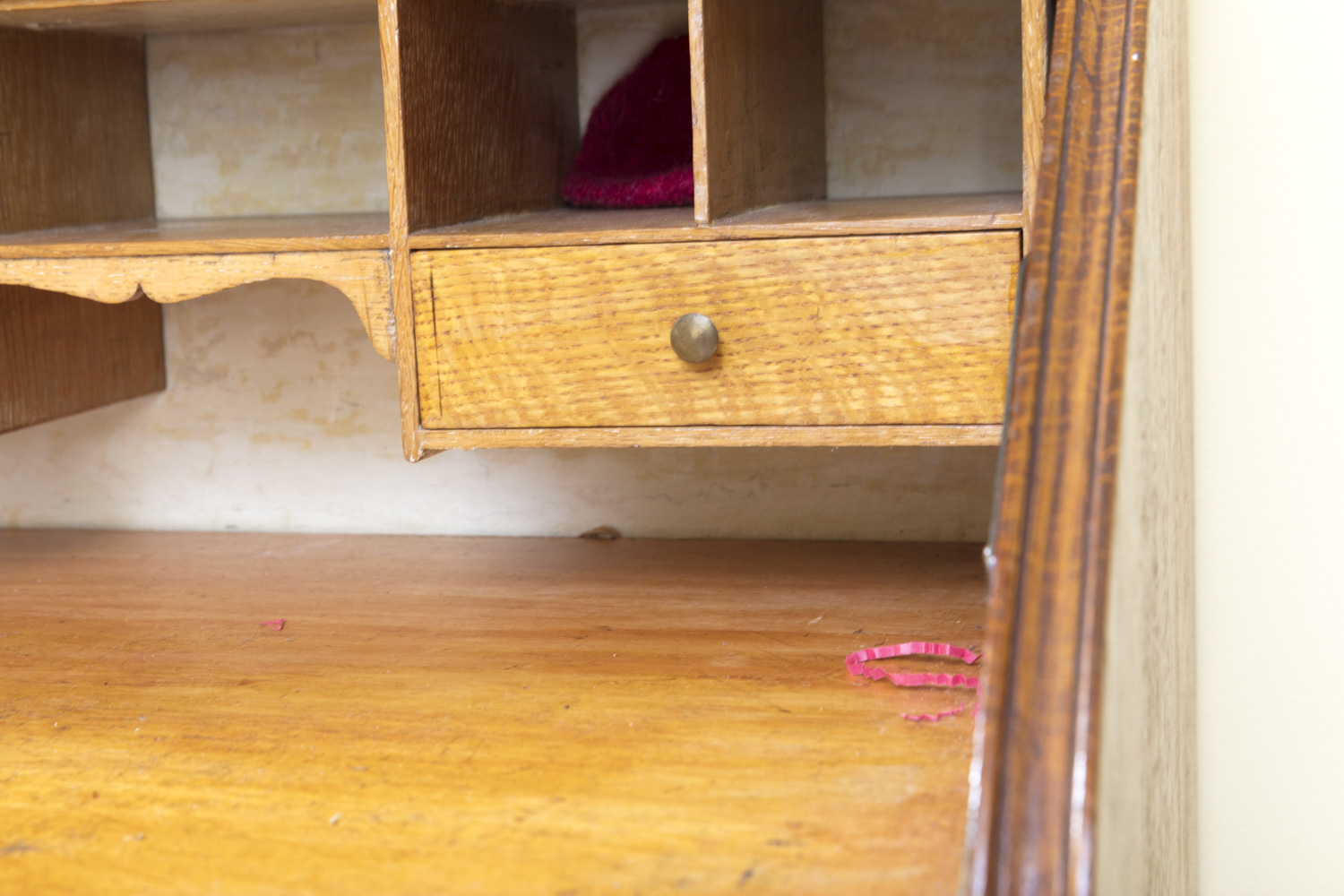 Vintage to Antique Oak Ladies Writing Desk