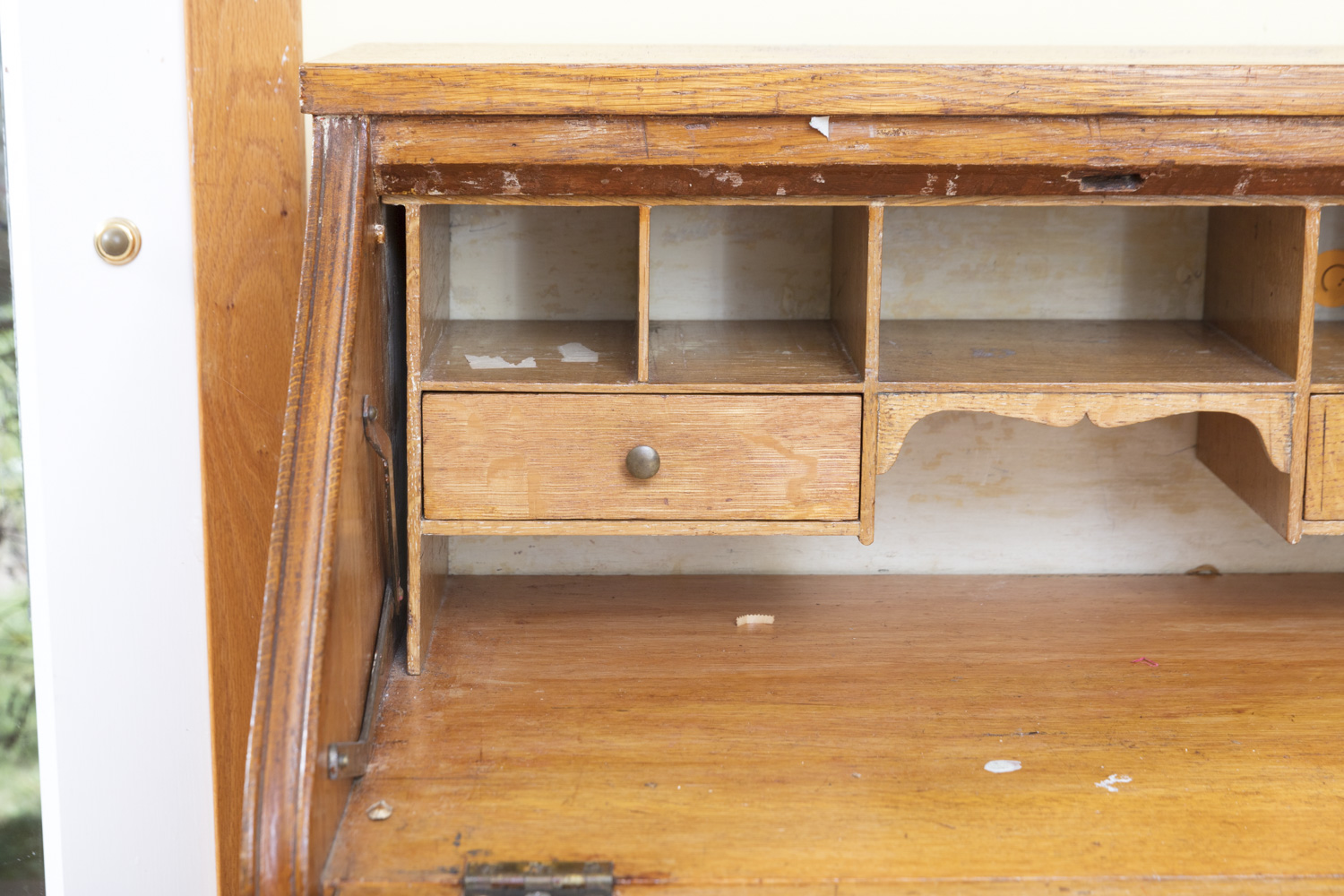 Vintage to Antique Oak Ladies Writing Desk