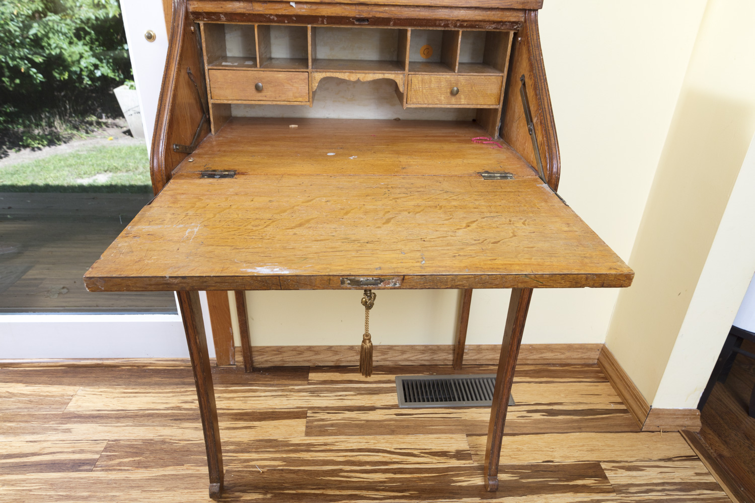 Vintage to Antique Oak Ladies Writing Desk