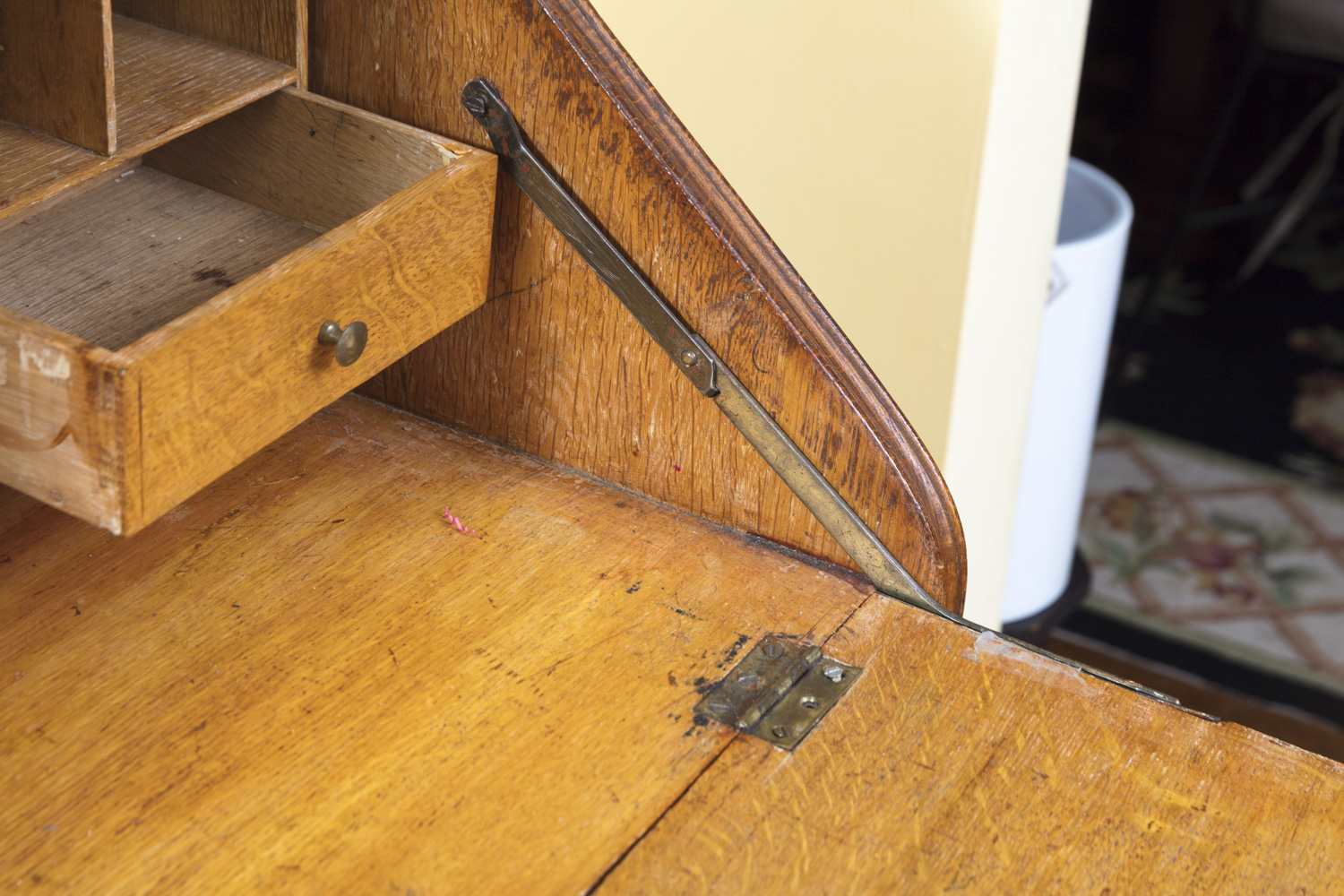Vintage to Antique Oak Ladies Writing Desk