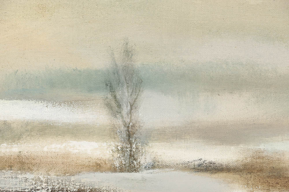 A. Skarzynski Oil Painting on Canvas Desolate Landscape