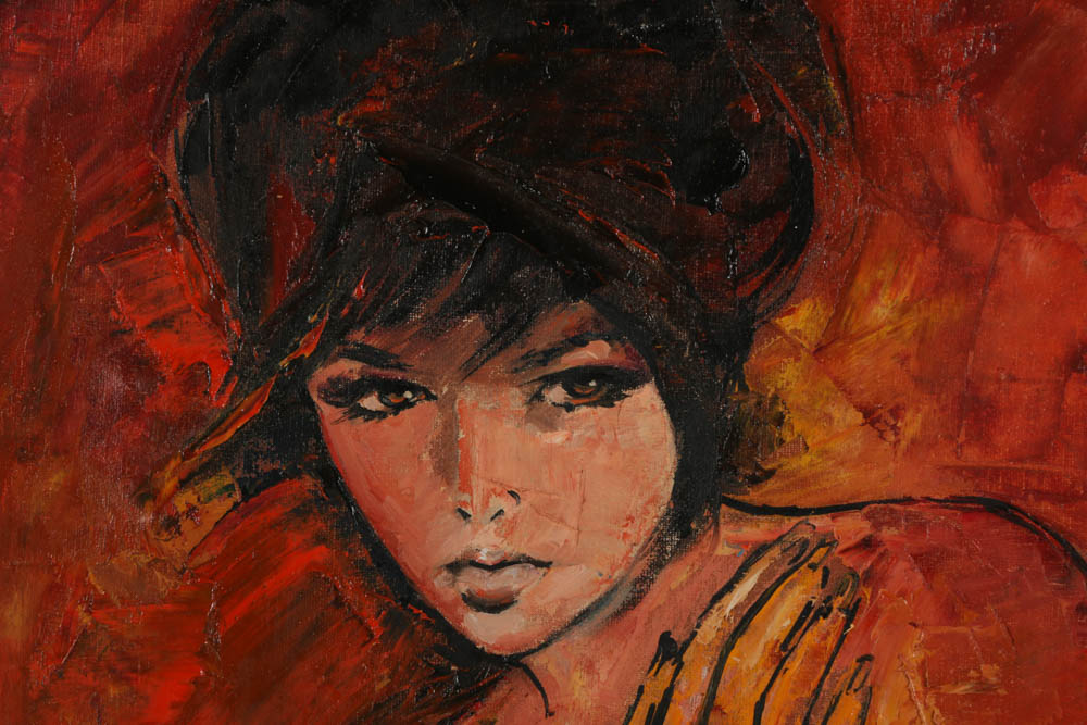 Verdi Oil Painting on Canvas of Female Nude