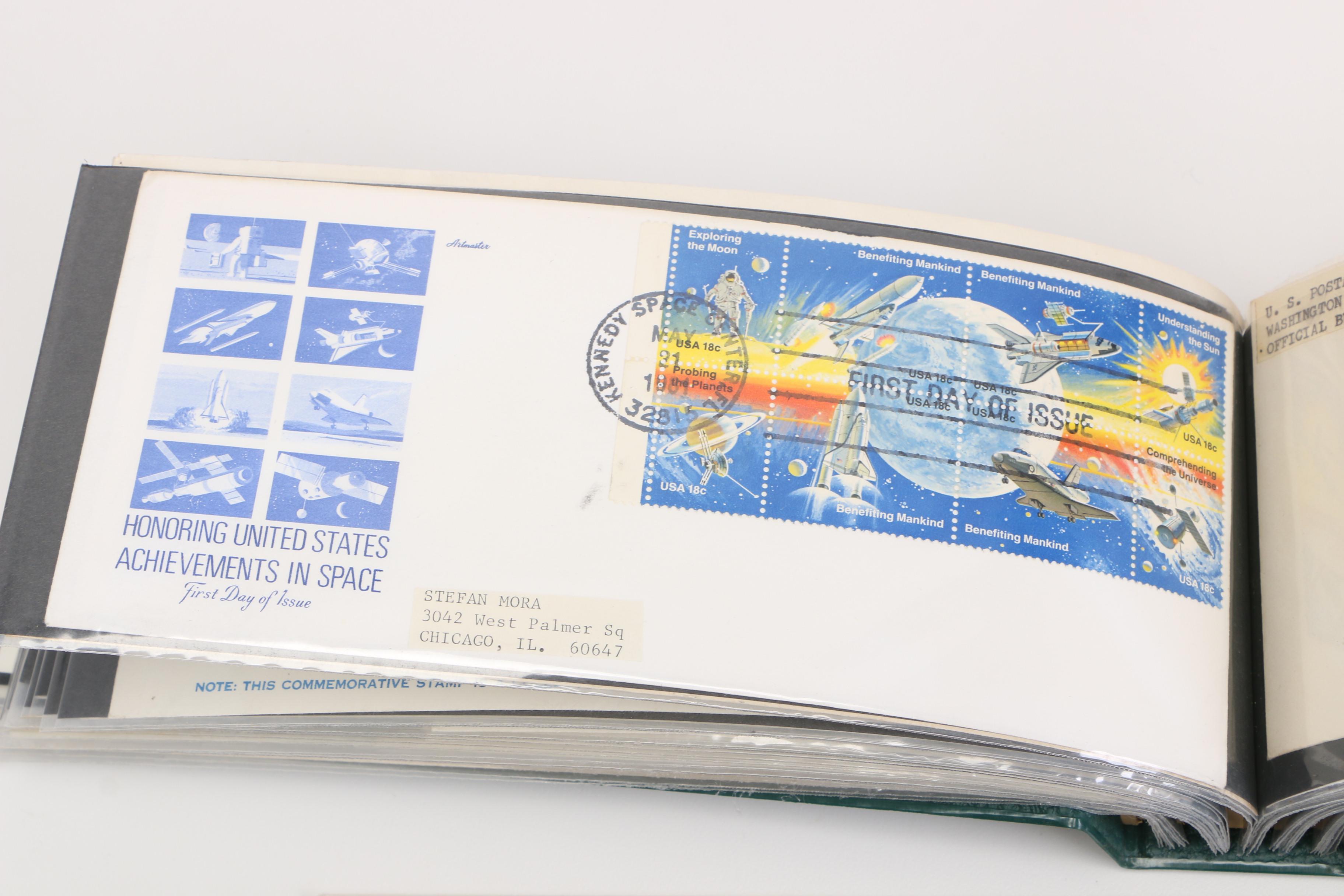 First Day of Issue Commemorative Stamp Cards and Stamps in Albums