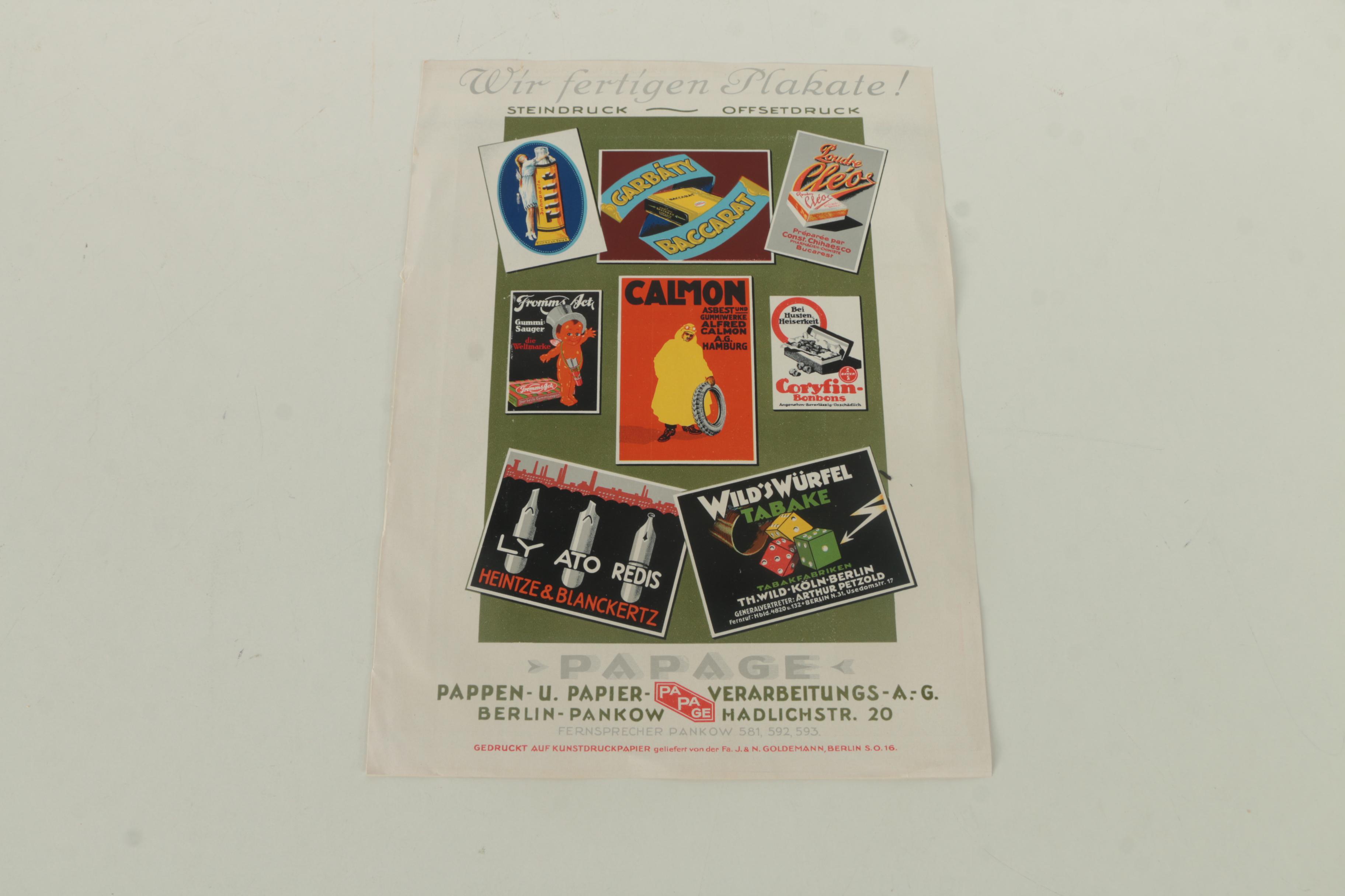 Collection of Loose German Lithograph Prints