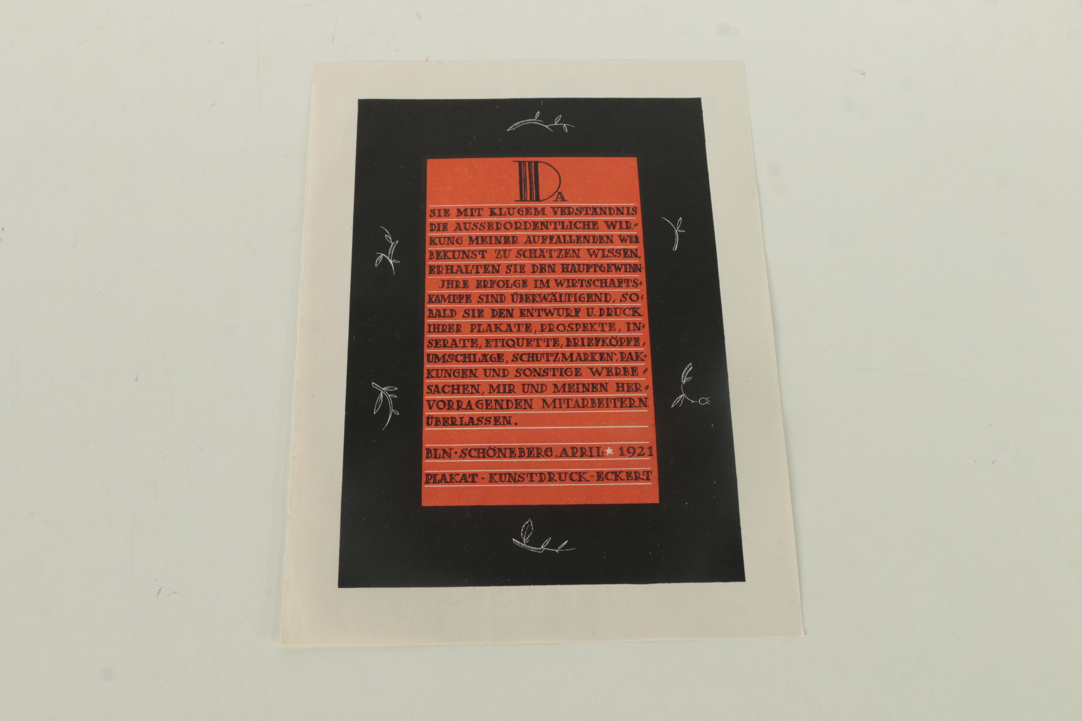 Collection of Loose German Lithograph Prints