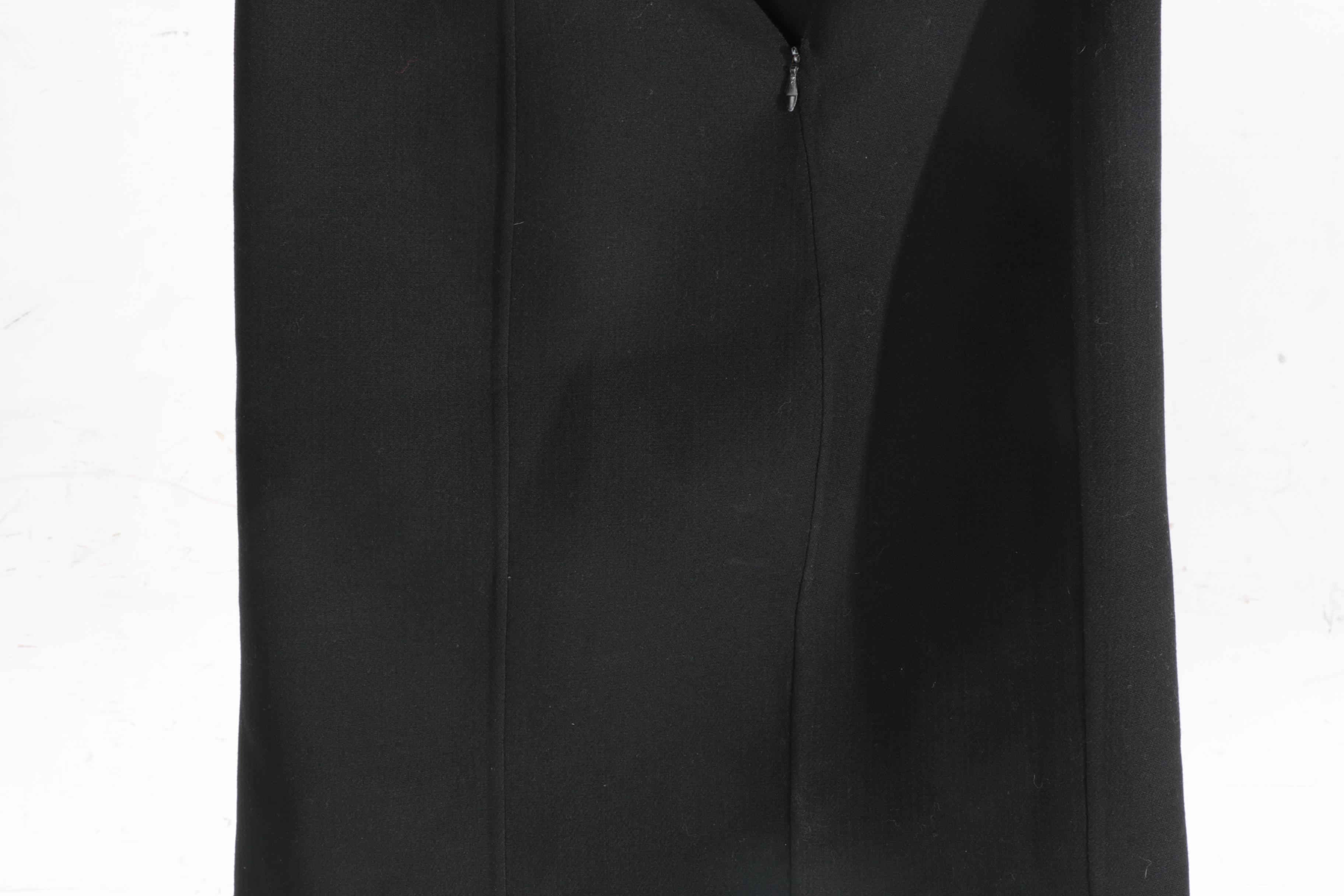 Prada Black Wool Mini Skirt