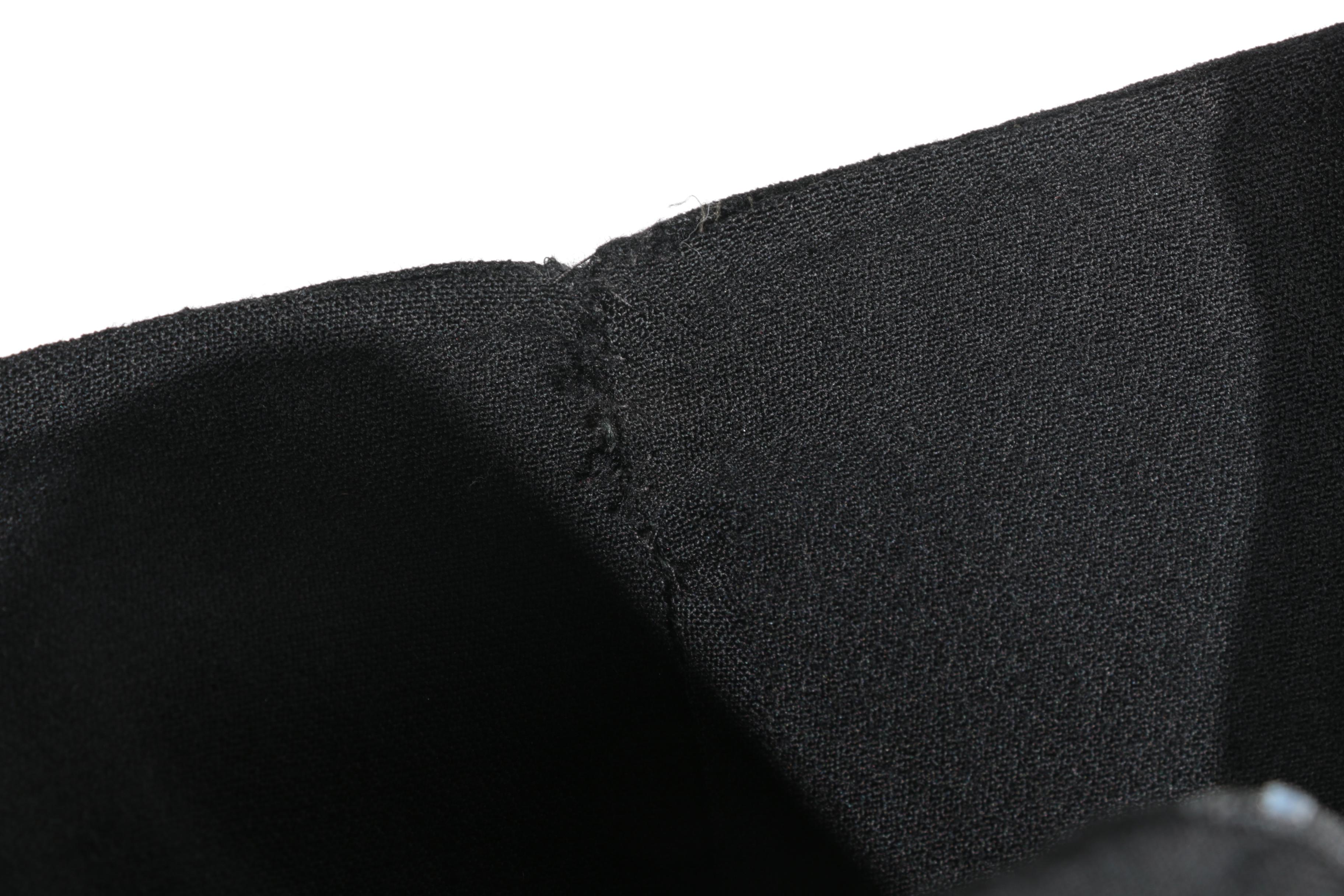 Prada Black Wool Mini Skirt